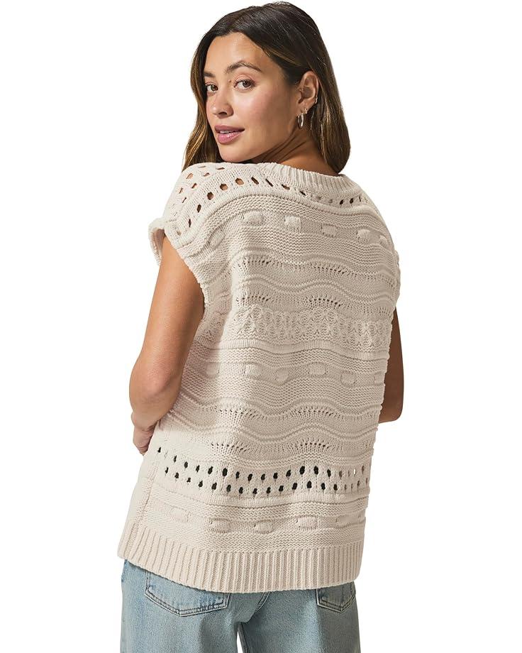 Pointelle Cord Sweater Product Image