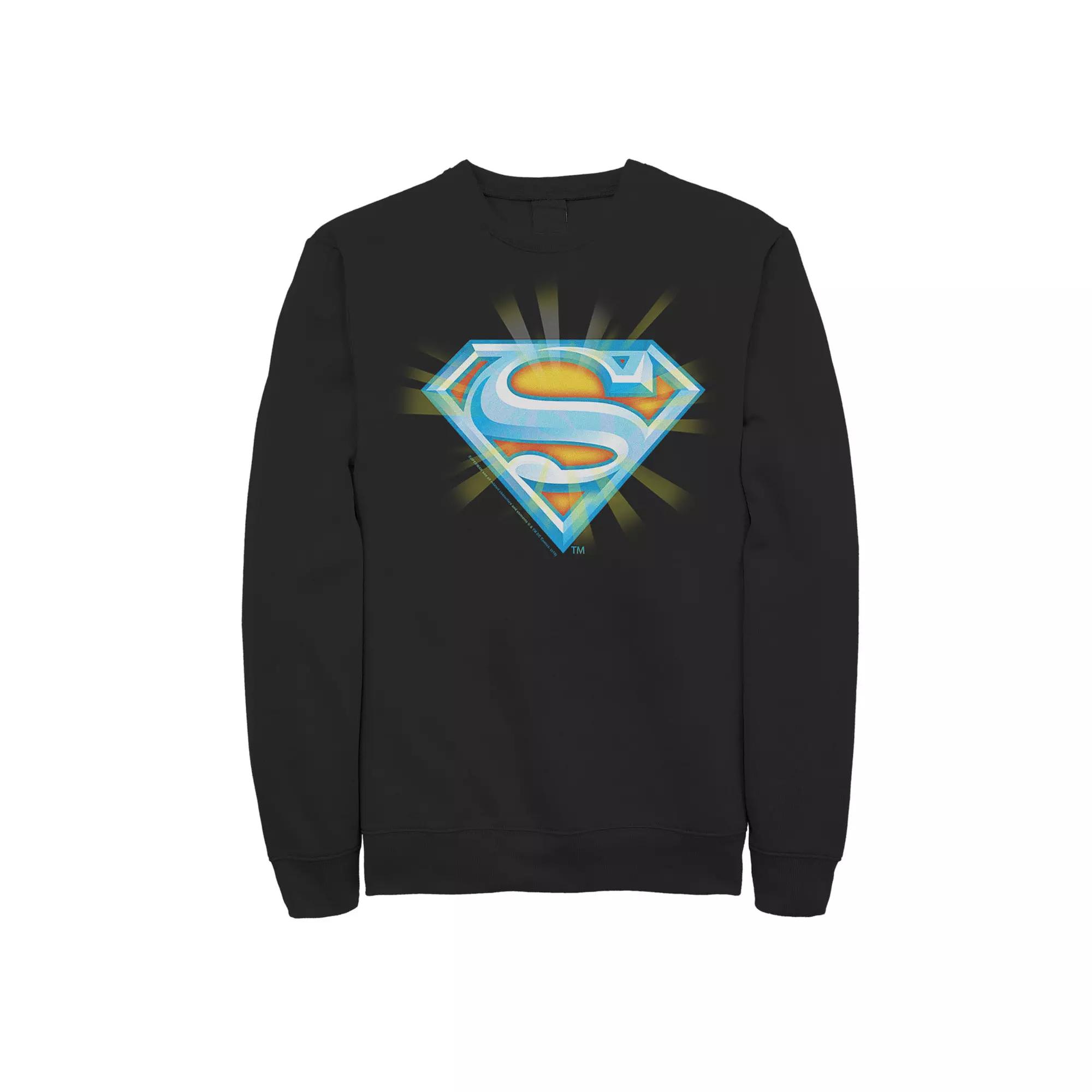 Men's DC Comics Superman Sunshine Logo Sweatshirt,  Product Image