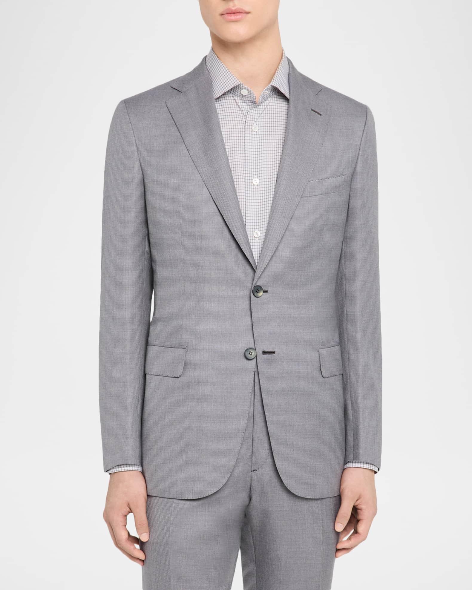 Men's Wool and Silk Modern Fit Two-Piece Suit Product Image