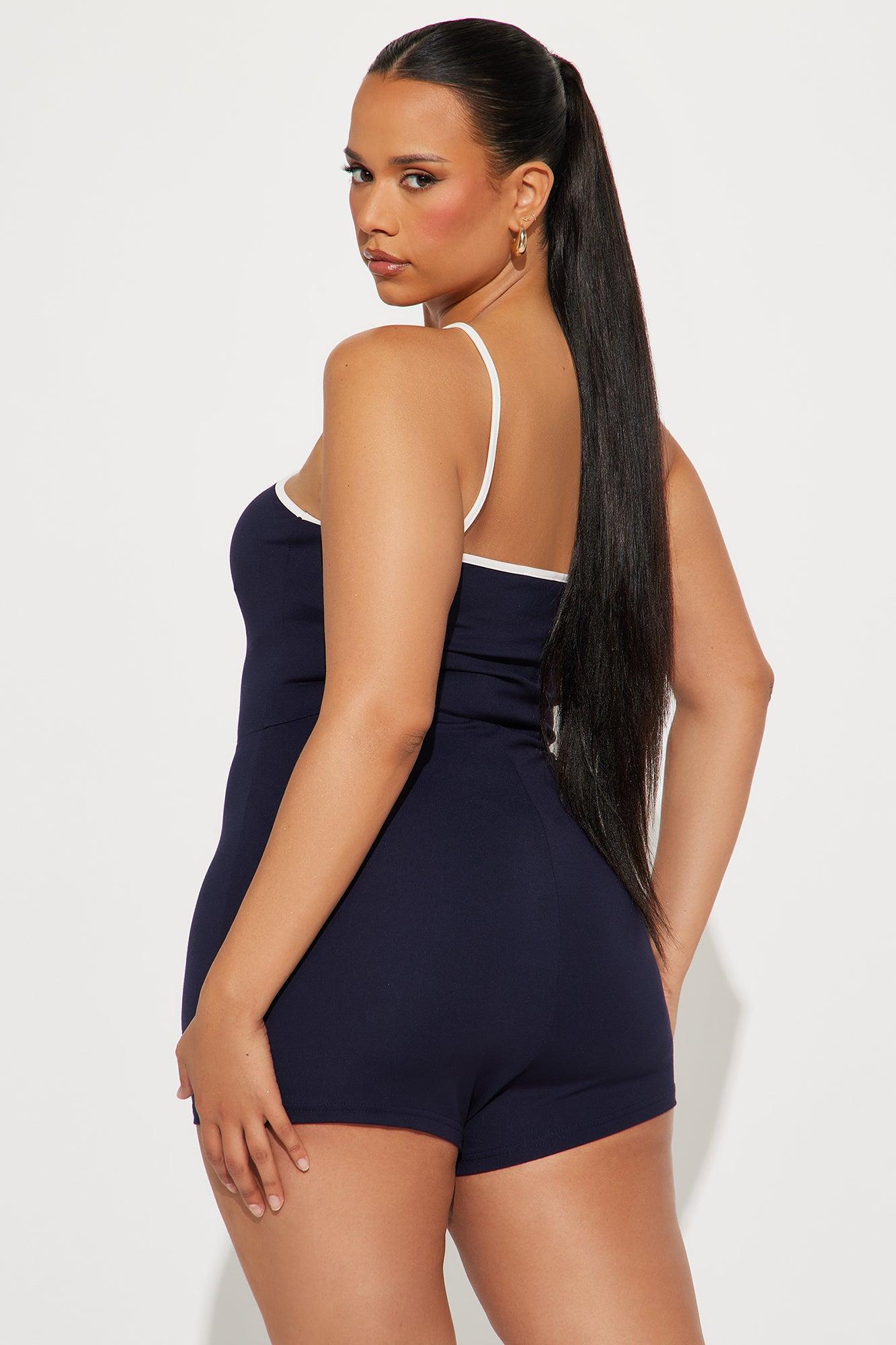 Destiny Is Mine Romper - Navy/combo Product Image