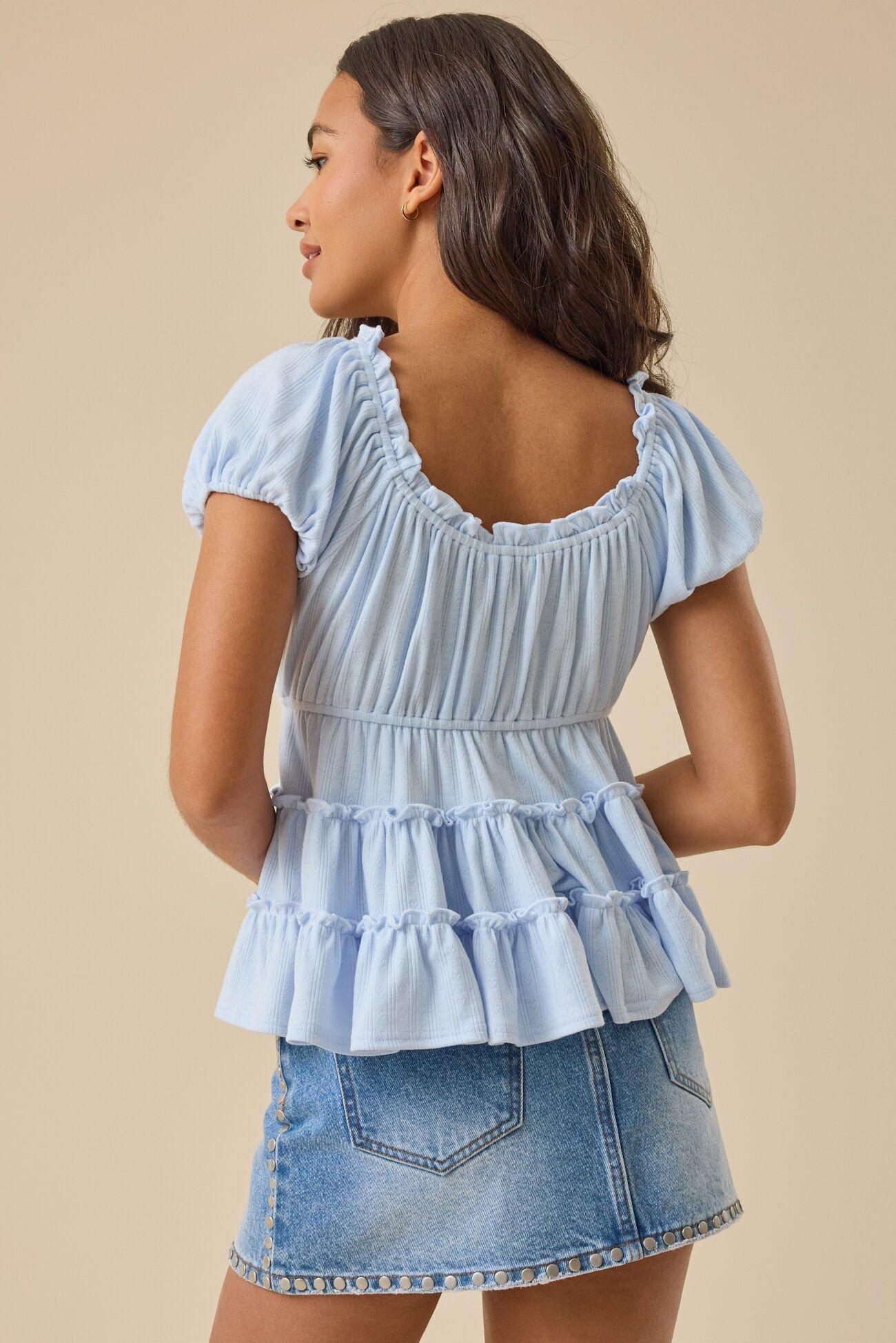 Celine Tiered Babydoll Top Product Image