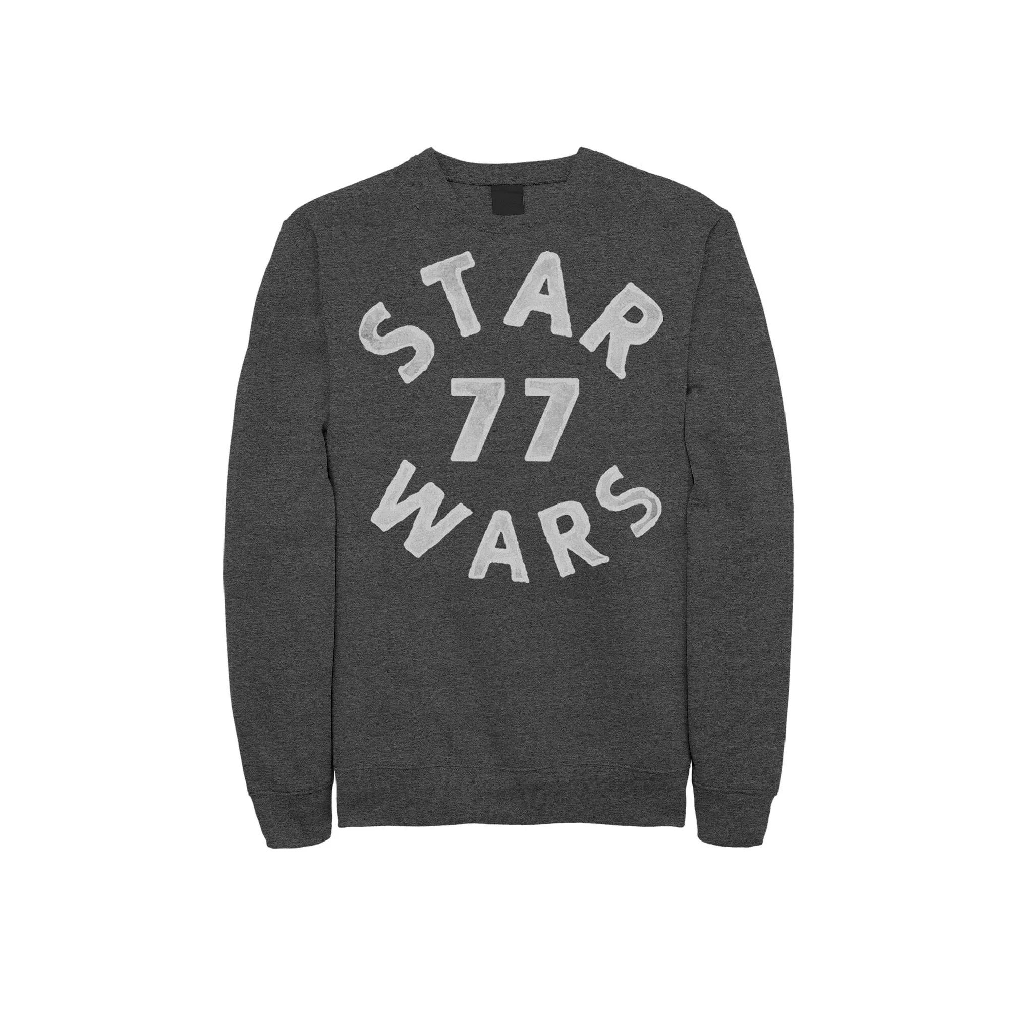 Men's Star Wars Distressed 1977 Logo Sweatshirt,  Product Image