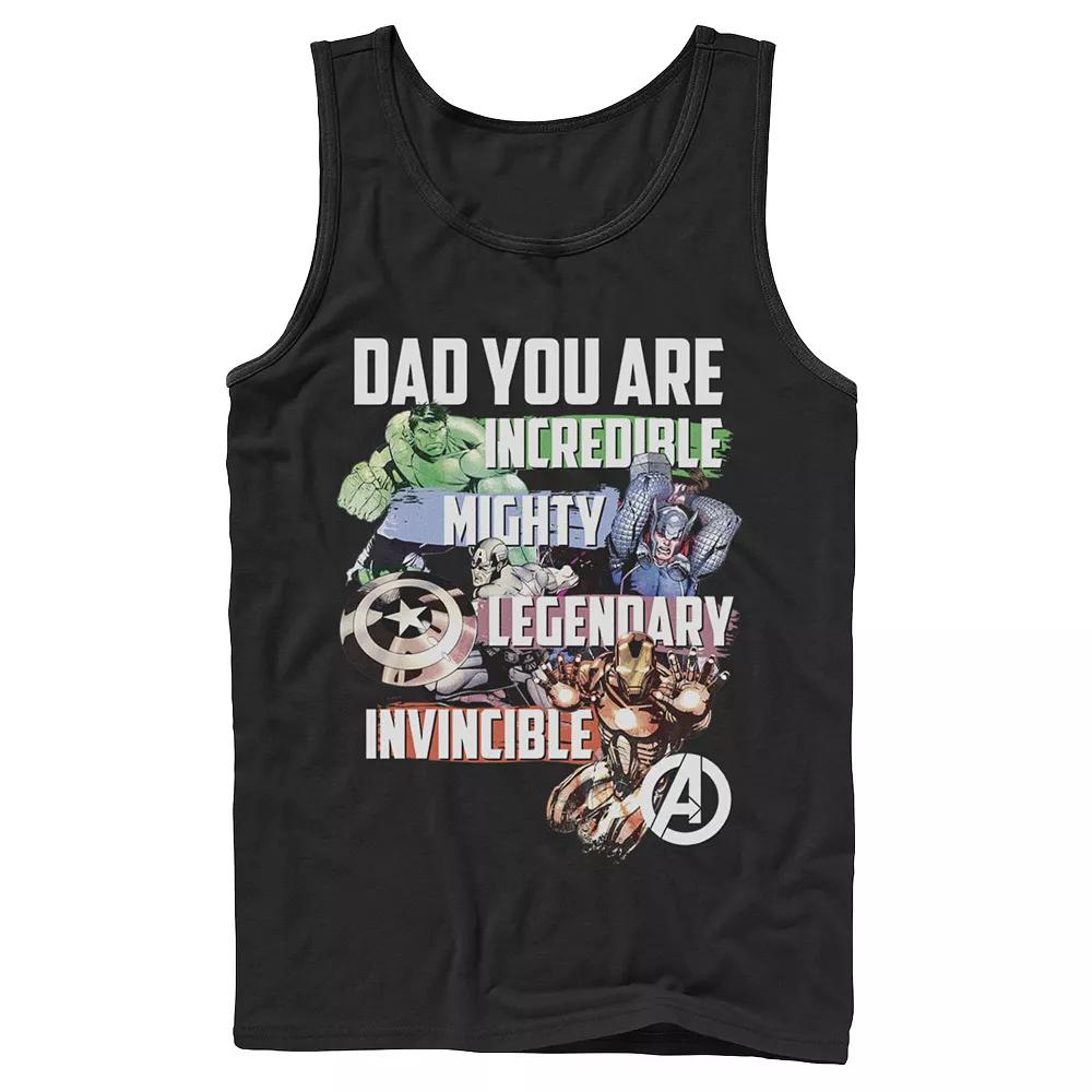Men's Marvel Avengers Dad You Are Incredible Tank Top,  Product Image