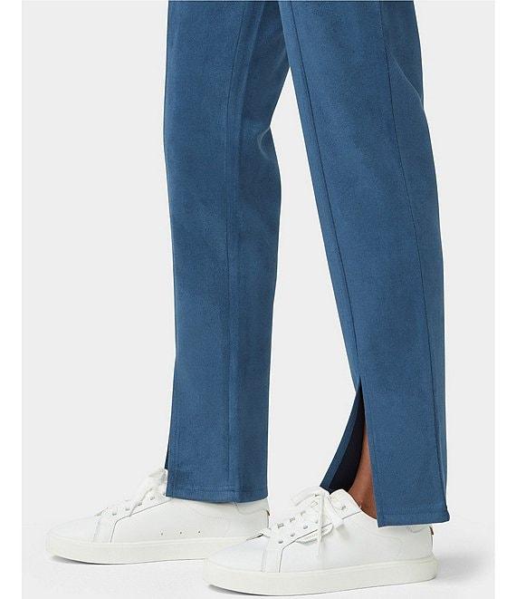 HUE High-Rise Suede Straight Split Front Leggings Product Image