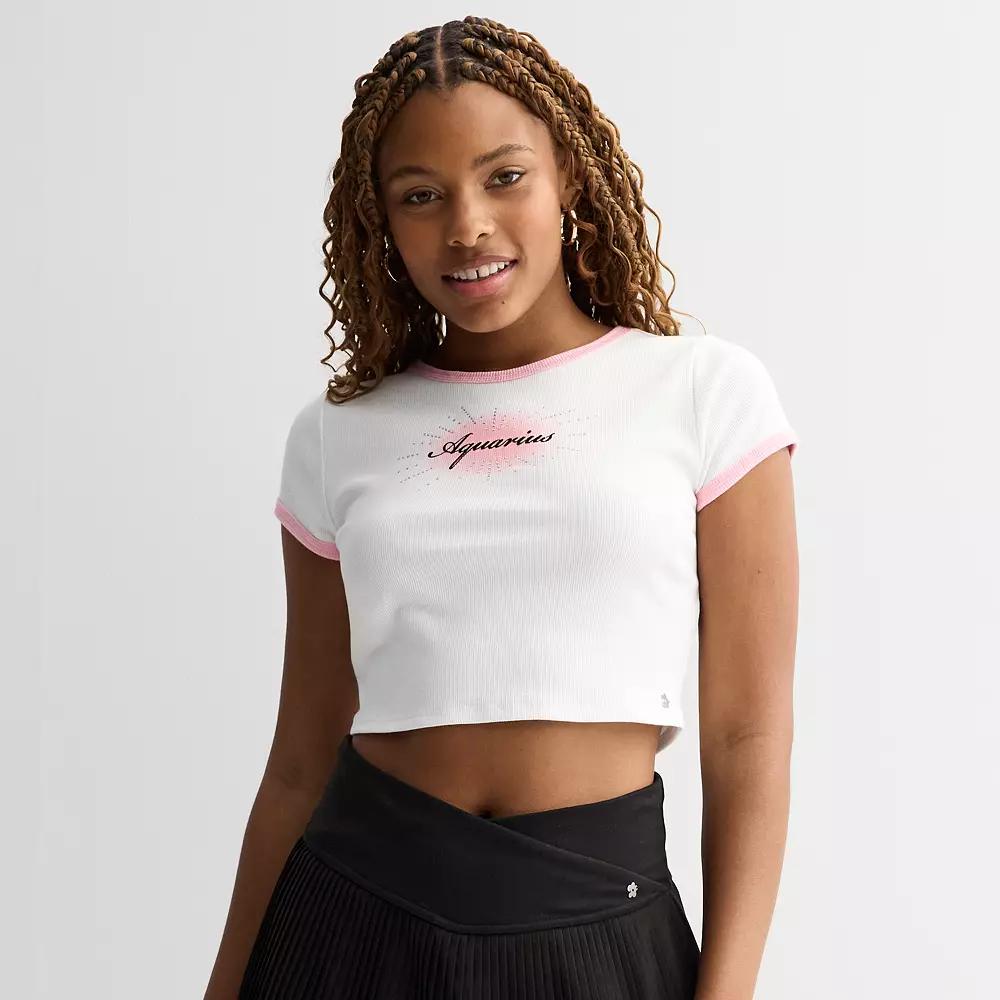 Women's Limited Too Zodiac Sign Baby Tee, Infant Girl's,  Product Image