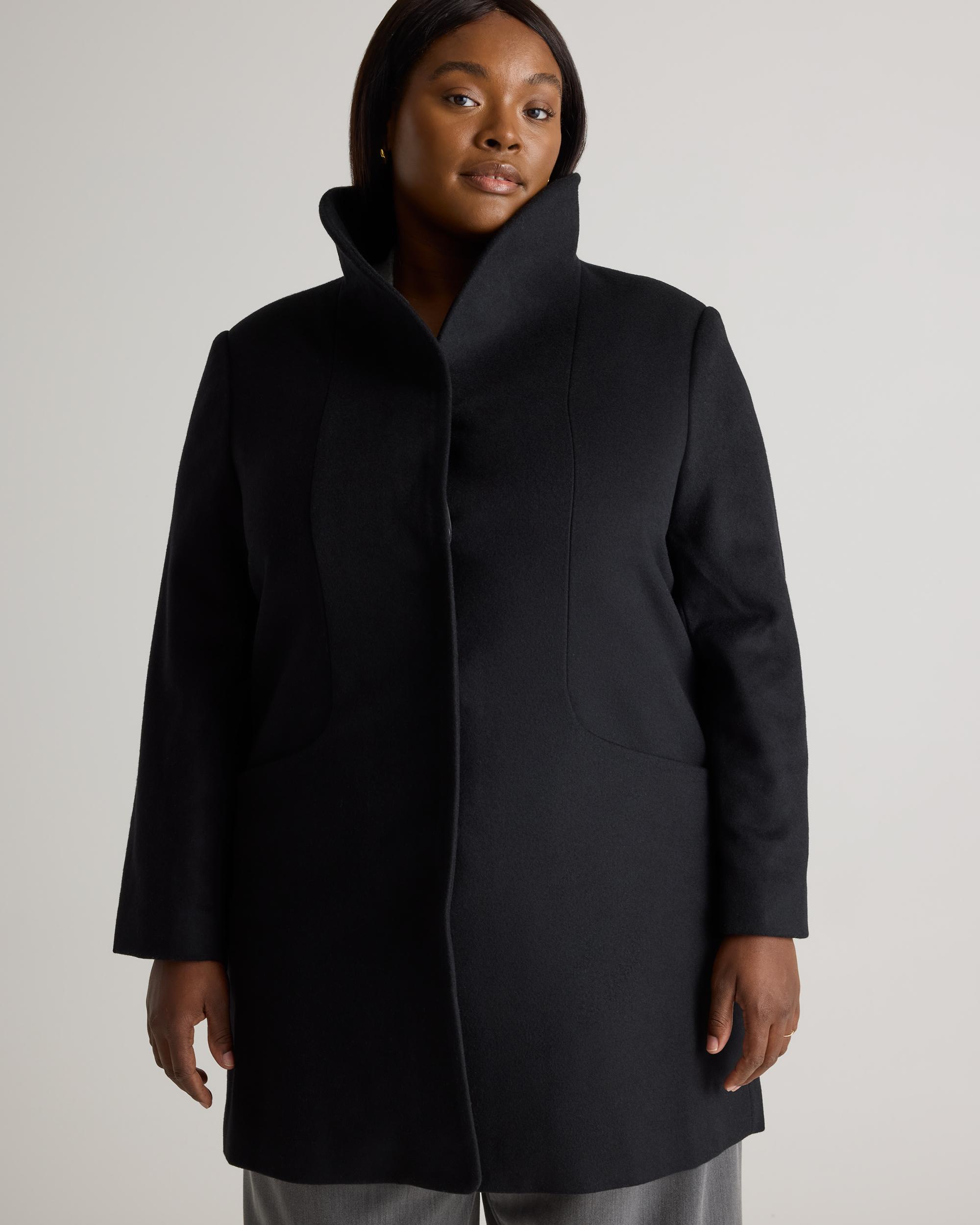Quince | Women's Italian Wool Cocoon Coat Wool/Nylon Product Image