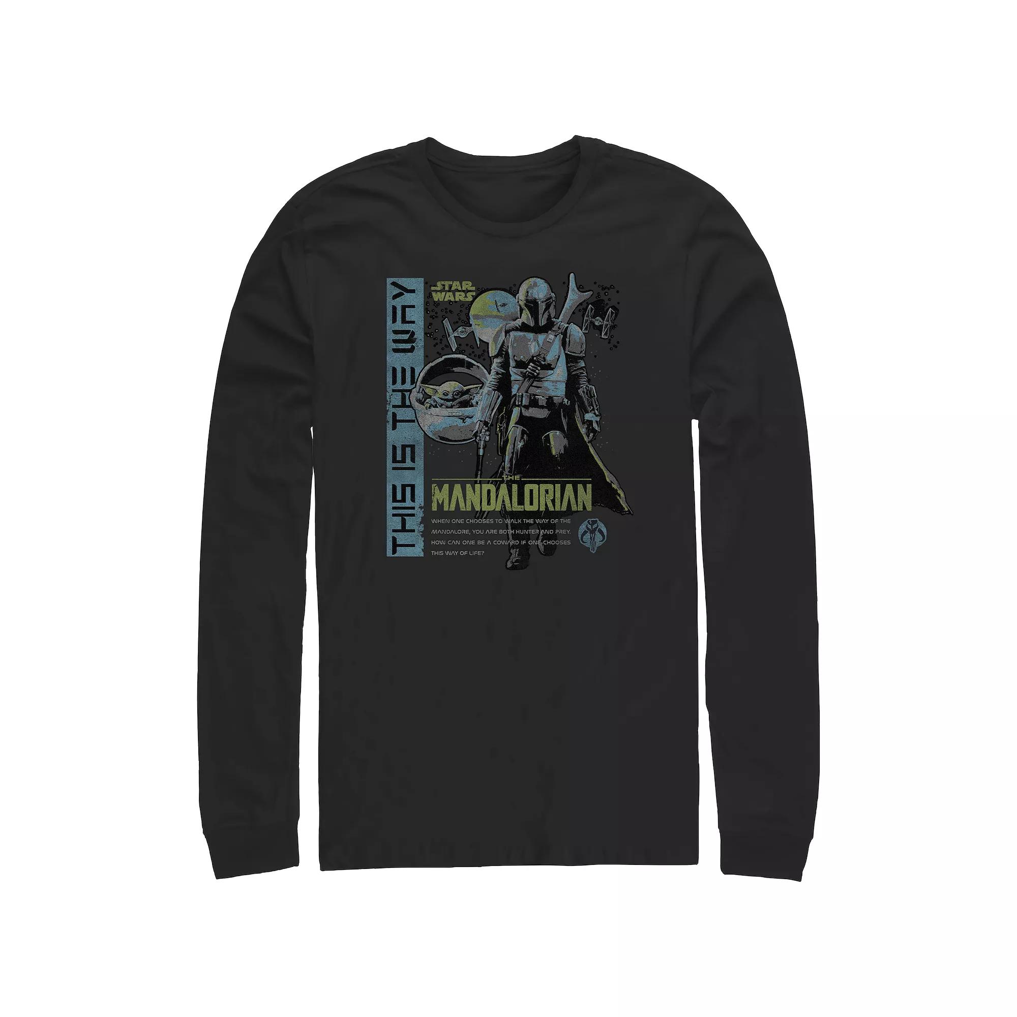 Men's The Mandalorian This Is The Way Cover Graphic Tee, Size: Medium, Black Product Image
