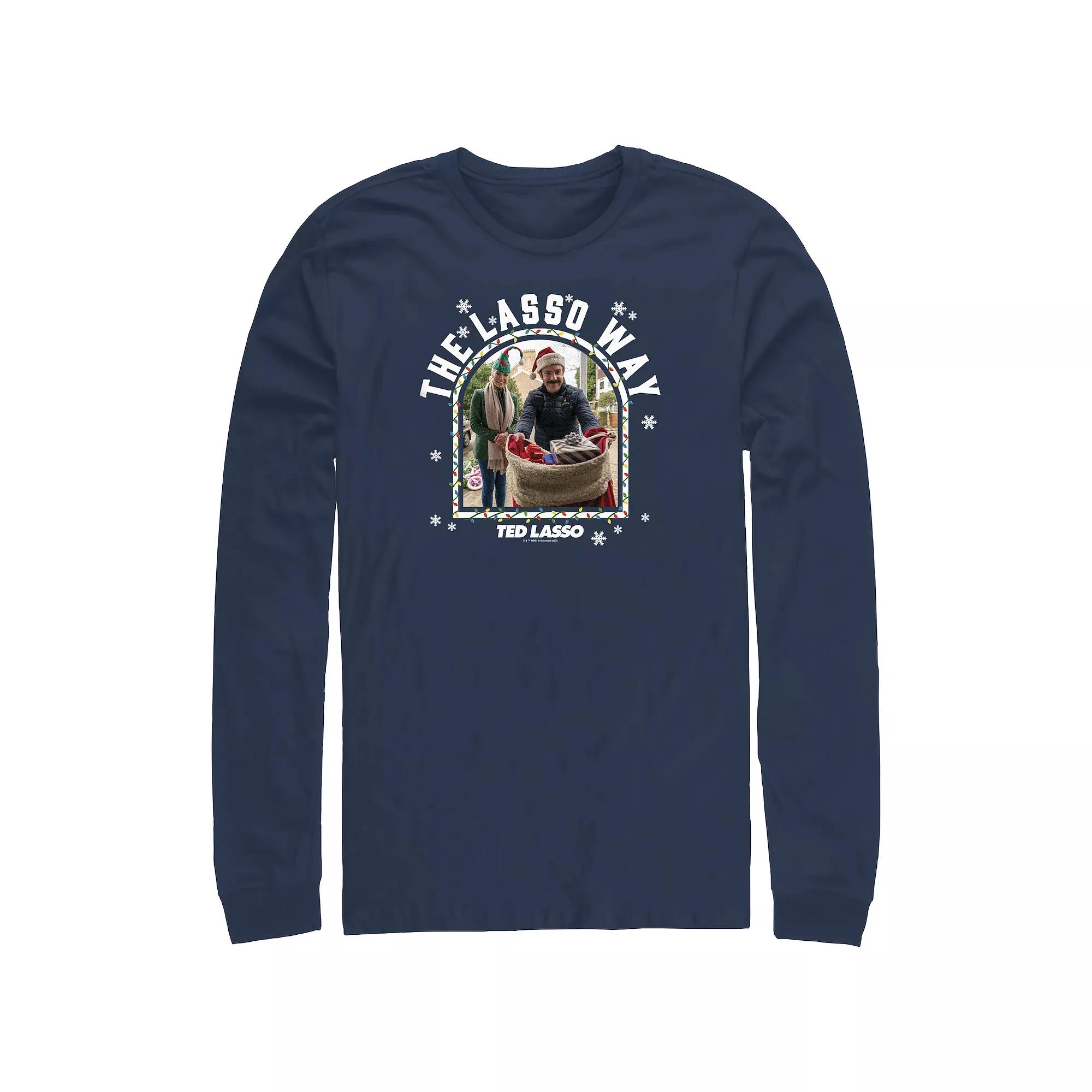 Big & Tall Ted Lasso The Lasso Way Christmas Gifts Long Sleeve Graphic Tee, Men's,  Product Image