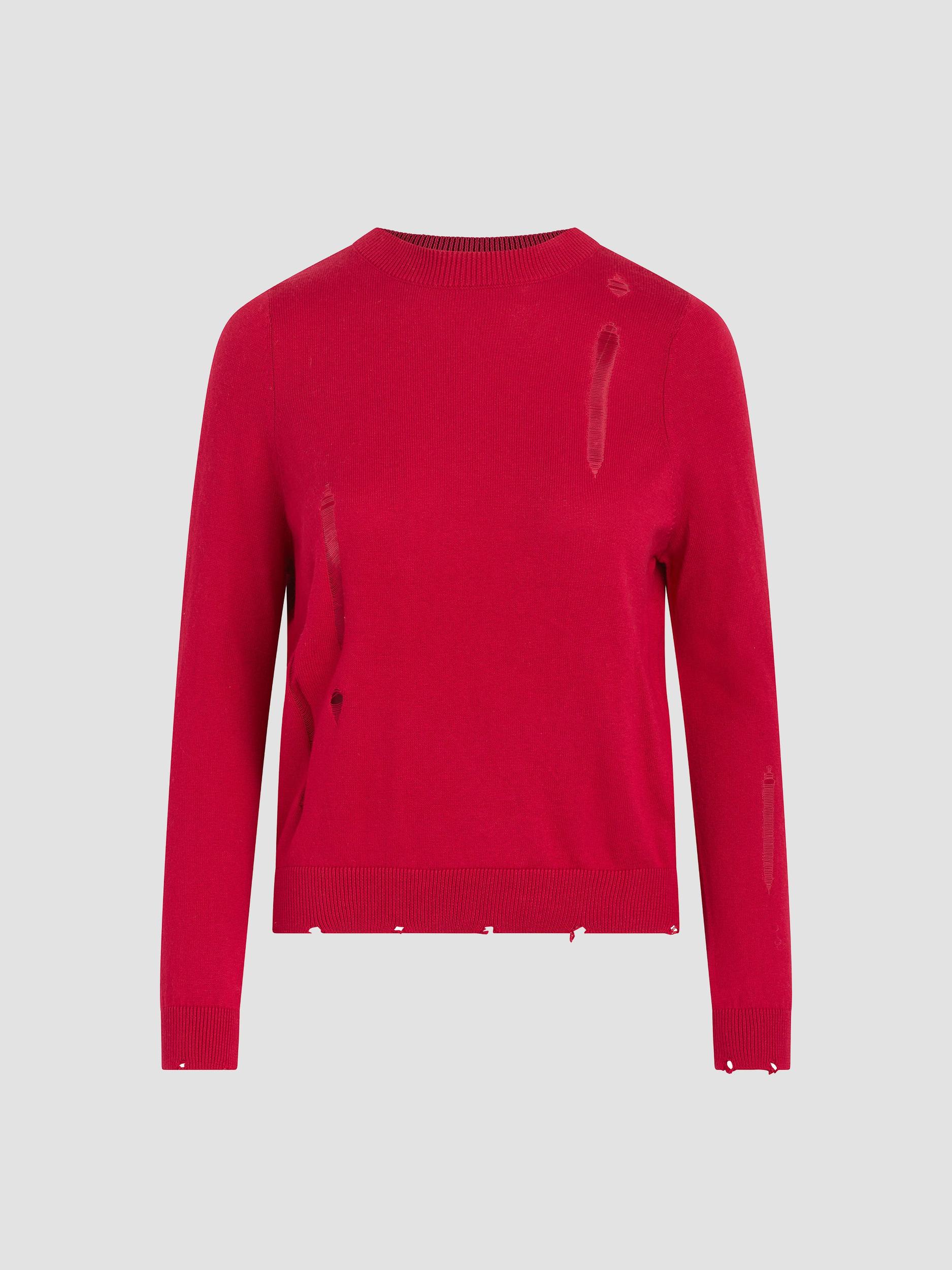 Long Sleeve Twist Back Sweater Female Product Image