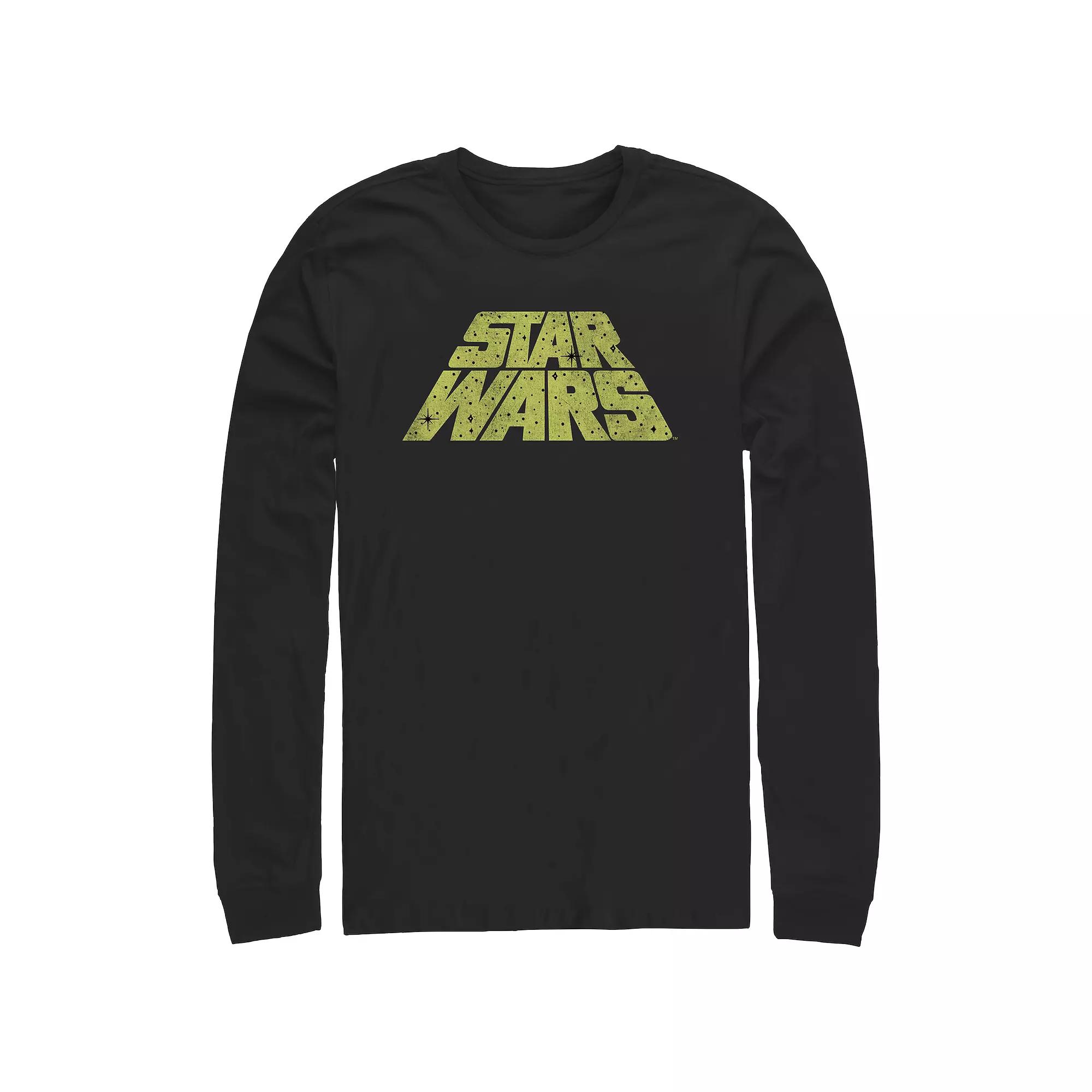 Men's Star Wars Starry Logo Graphic Tee, Size: Large, Black Product Image