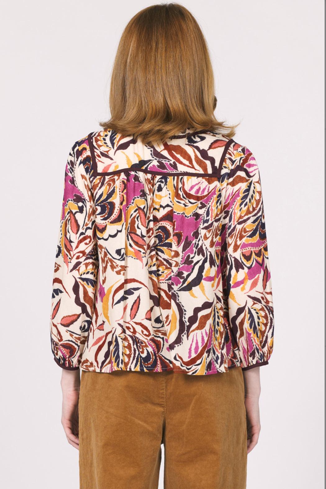 Akria Ruby Cascade Print Top Product Image