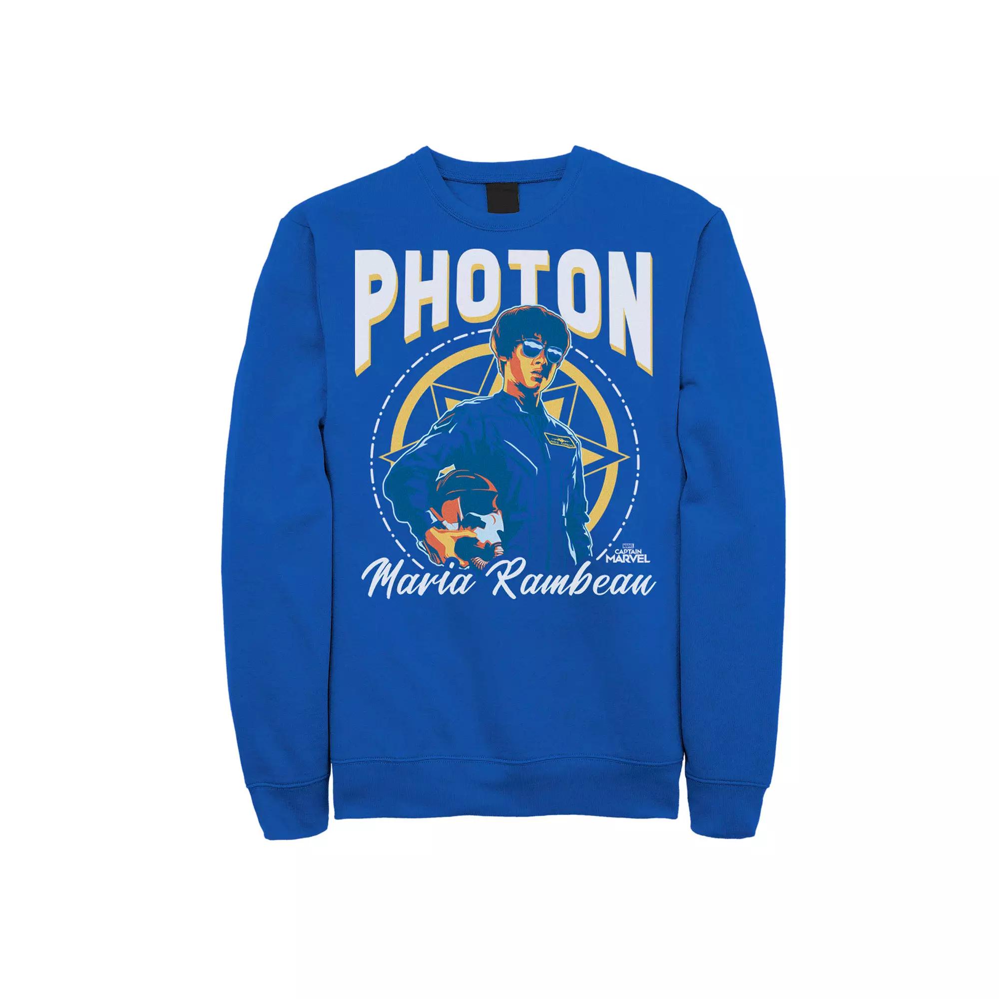 Men's Marvel Captain Marvel Maria Photon Portrait Sweatshirt,  Product Image