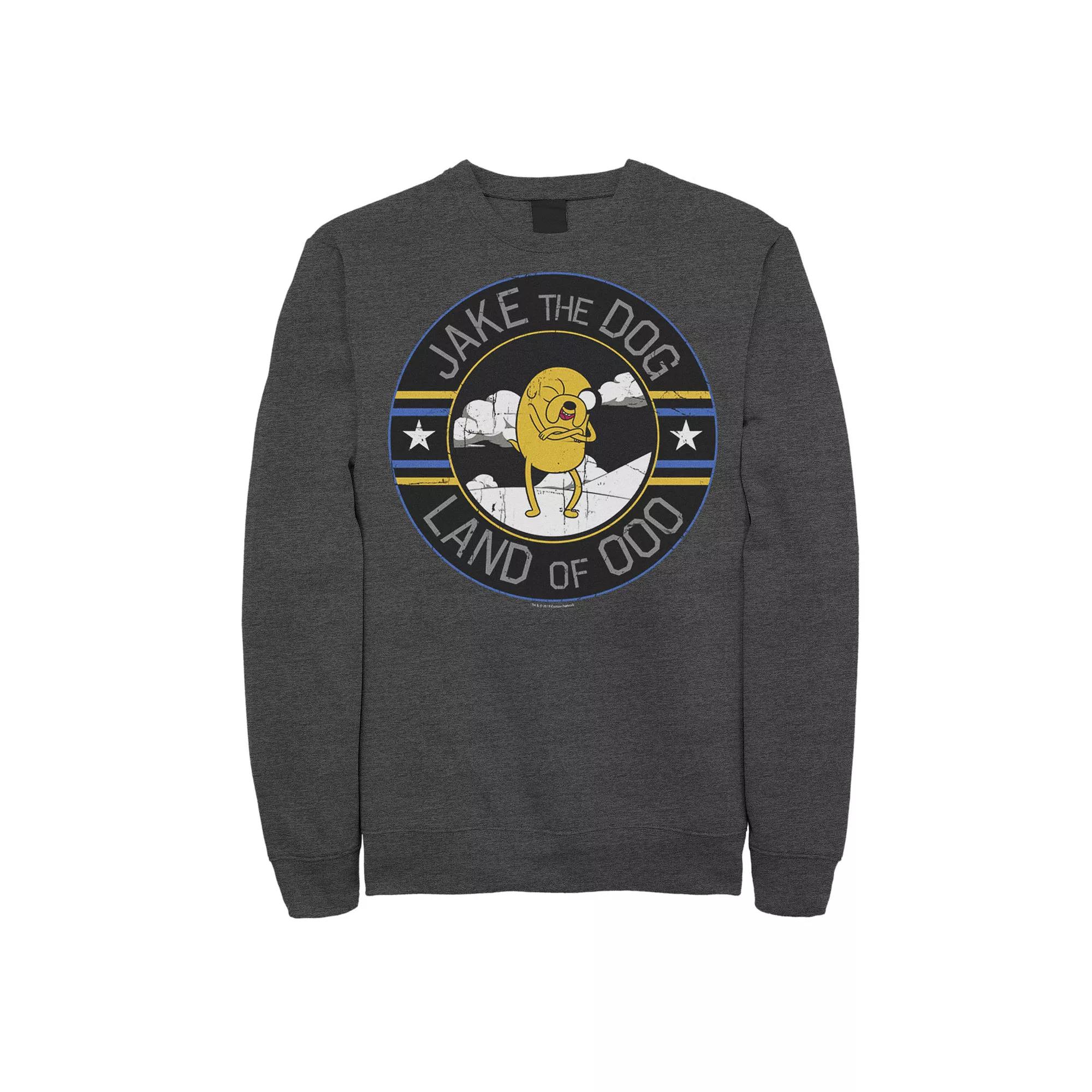 Men's Cartoon Network Adventure Time Jake The Dog Land Of Ooo Graphic Sweatshirt Pullover,  Product Image