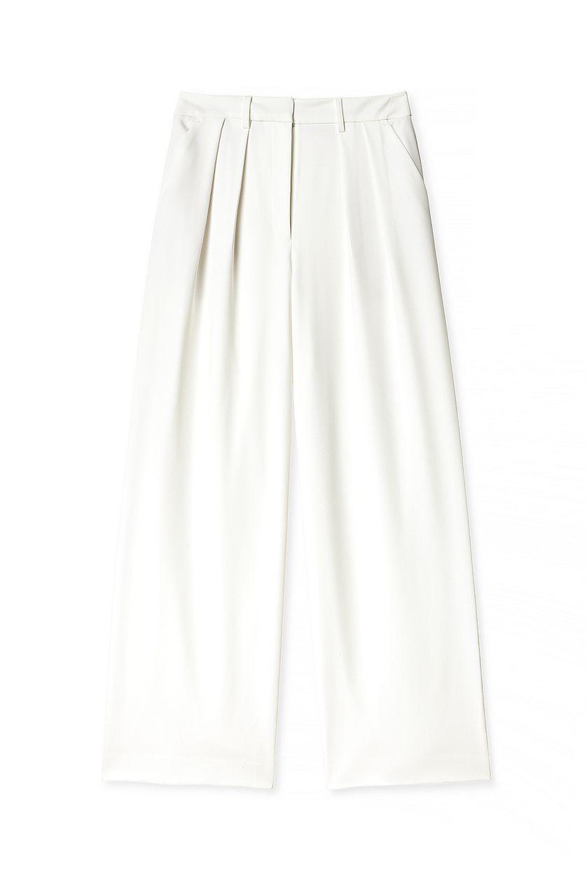 Wide High Waist Suit Pants Product Image