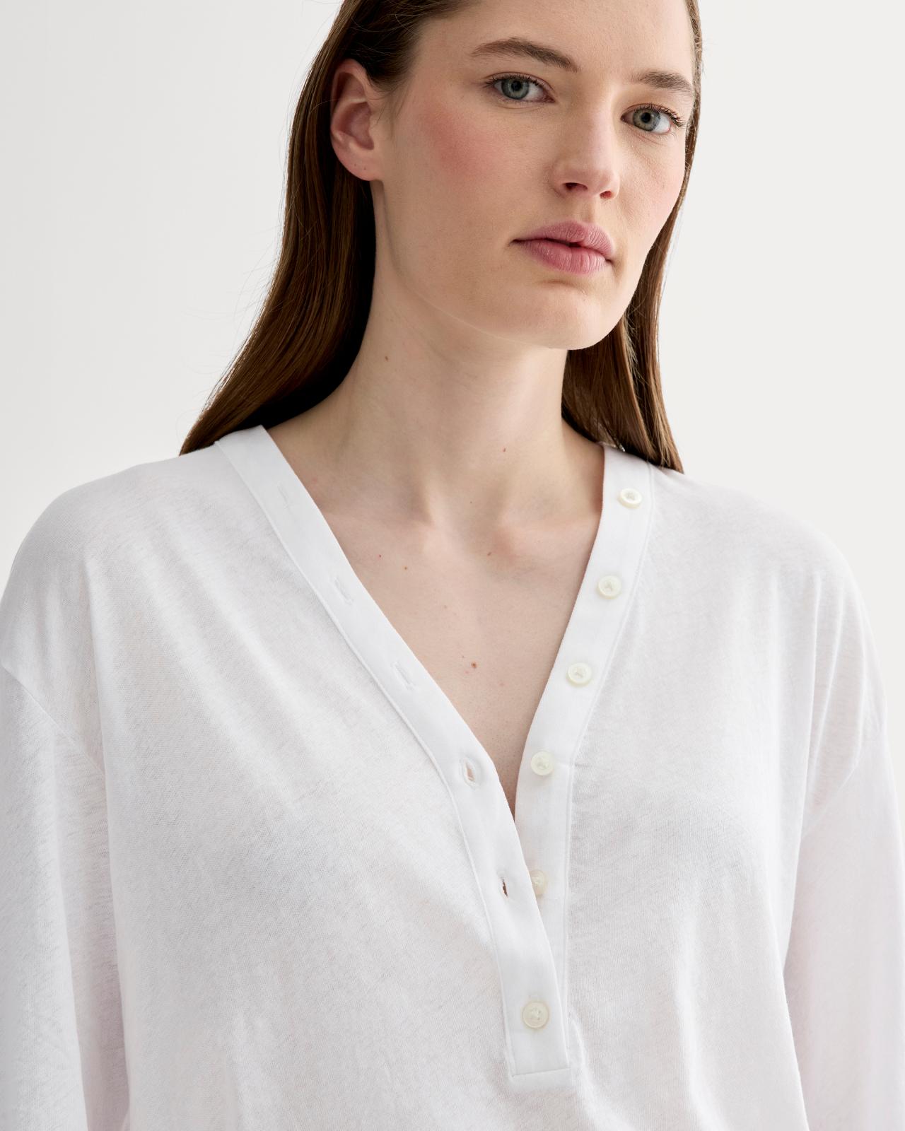 Womens Air V-Neck Henley T-Shirt by Everlane Product Image