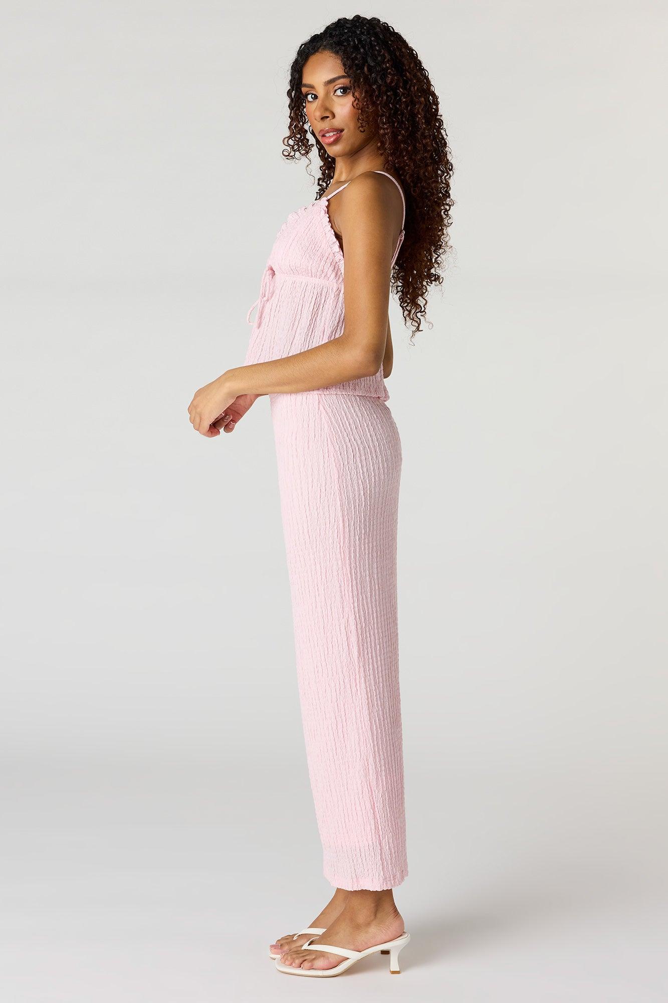 Textured Maxi Skirt Female Product Image
