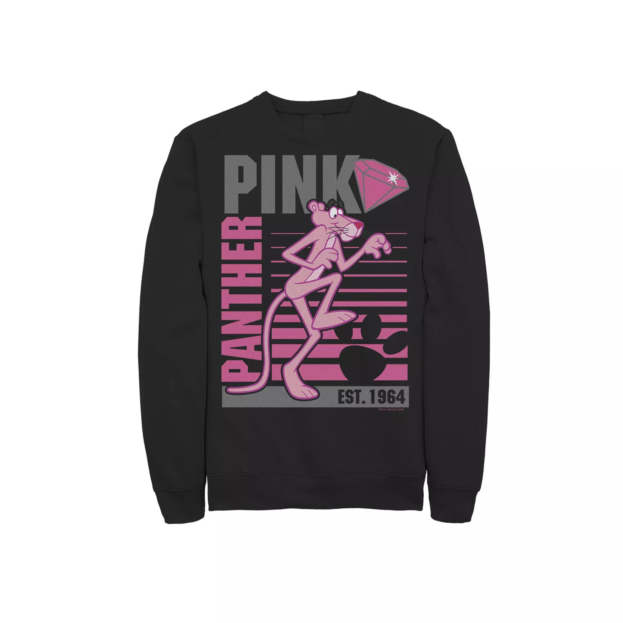 Men's Pink Panther Lined Portrait Sweatshirt,  Product Image