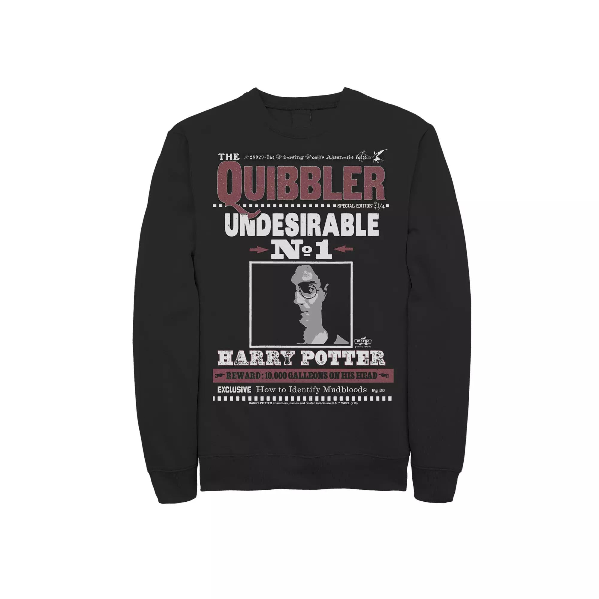 Men's Harry Potter The Quibbler Undesirable Number 1 Fleece Graphic Pullover,  Product Image