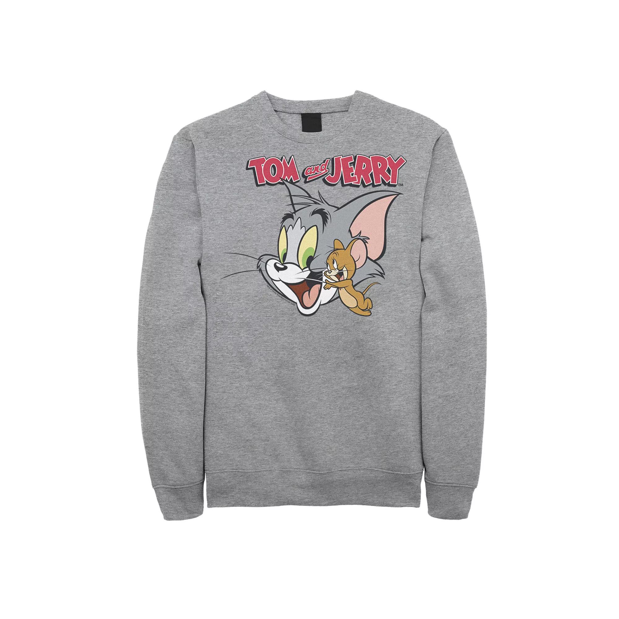 Men's Tom And Jerry Simple Portrait Logo Sweatshirt,  Product Image