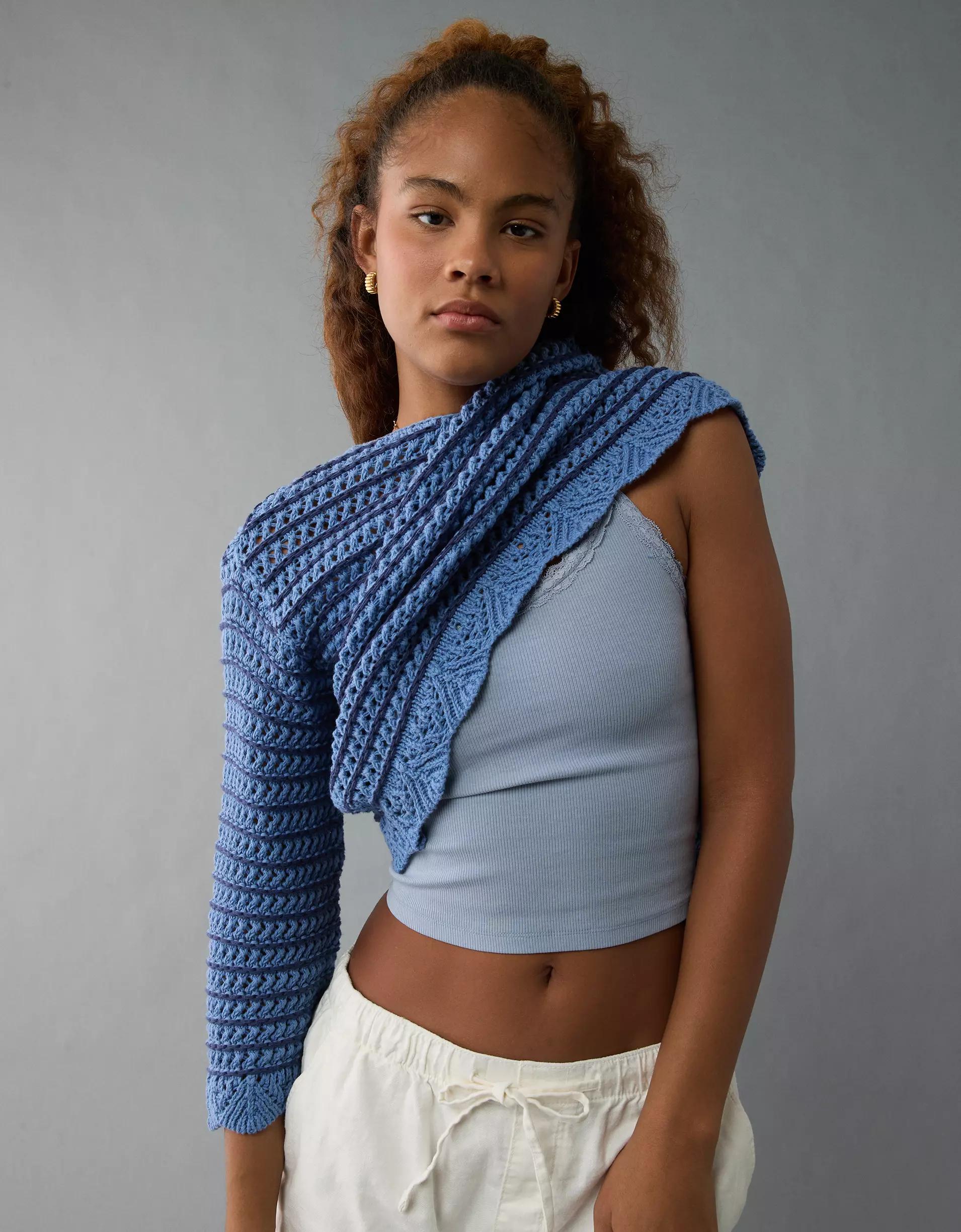 AE Strappy Go Lucky Cropped Lace Tank Top Product Image