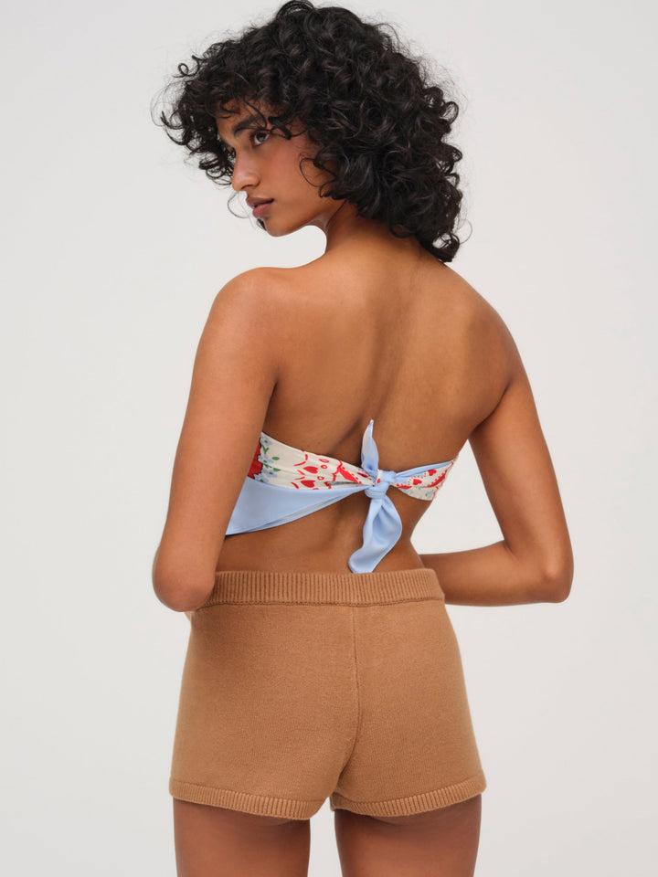 Ellie Knit Short — CAMEL Product Image