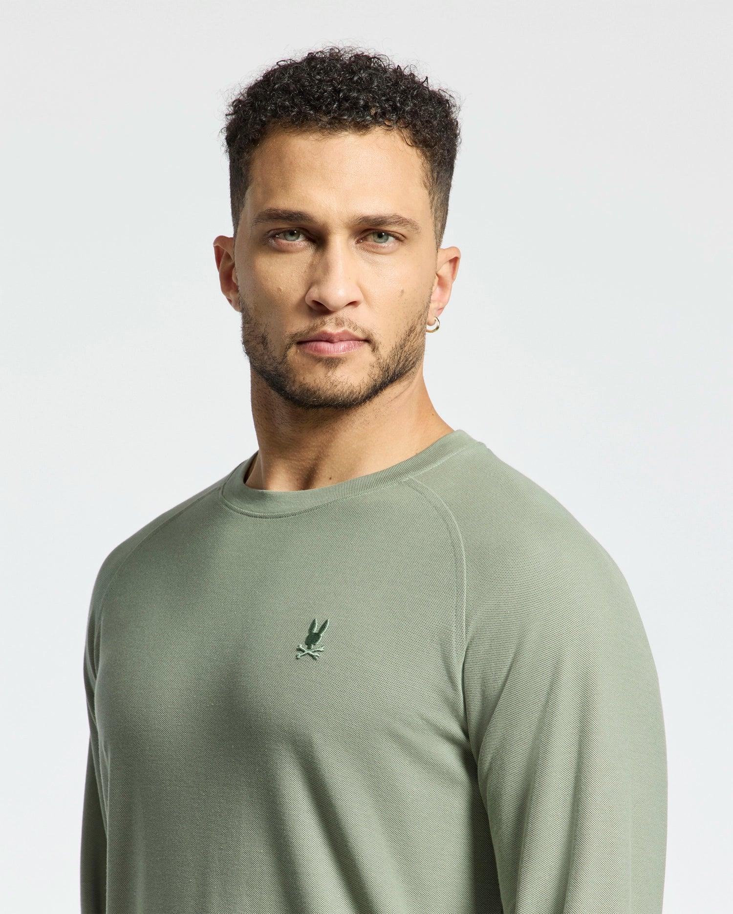 MENS TAYLOR PIQUE LONG SLEEVE TEE - B6T580F200 Product Image