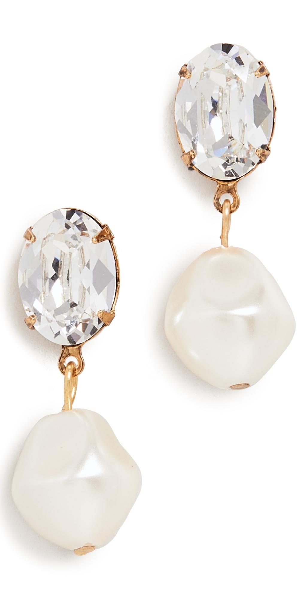 Womens Tunis 24K Gold-Plated, Crystal & Glass Pearl Drop Earrings Product Image