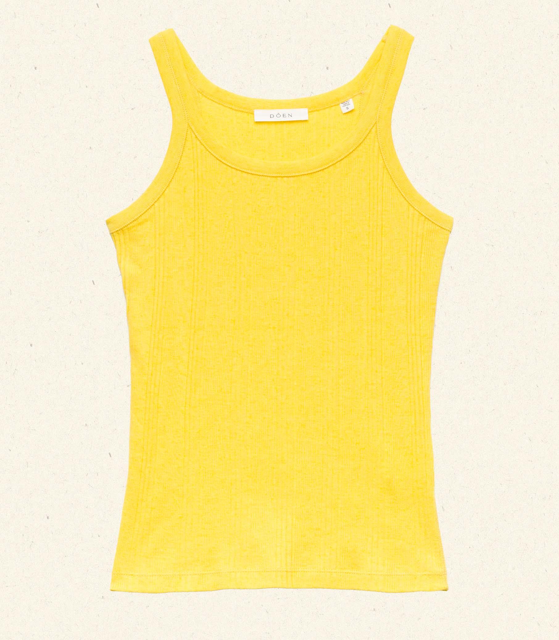 SEINE CASHMERE TANK -- CITRUS Product Image