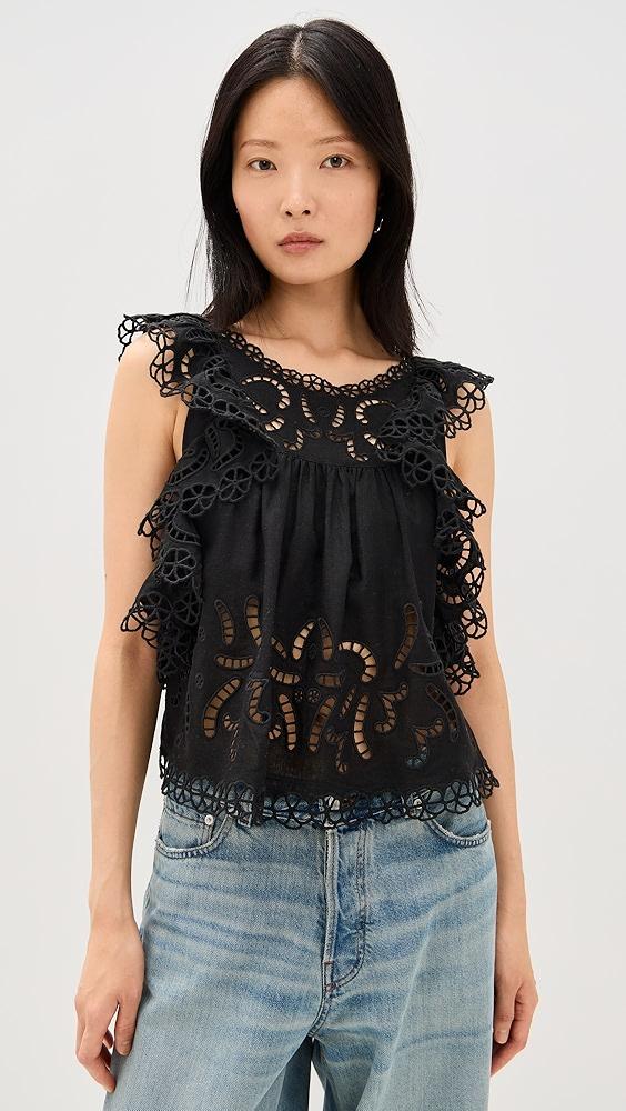 Sea Marja Embroidery Flutter Tank | Shopbop Product Image