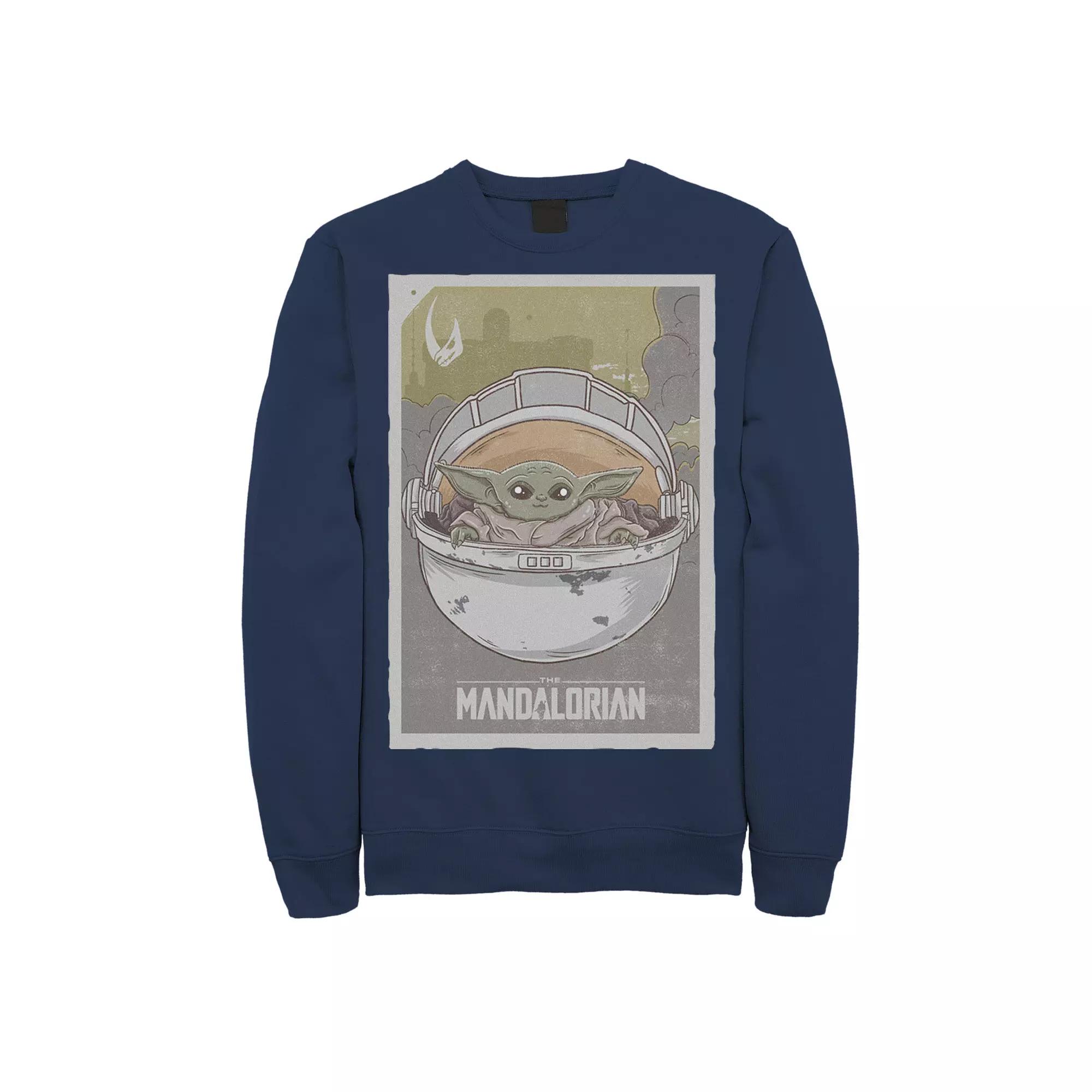 Men's Star Wars The Mandalorian The Child aka Baby Yoda Poster Sweatshirt,  Product Image