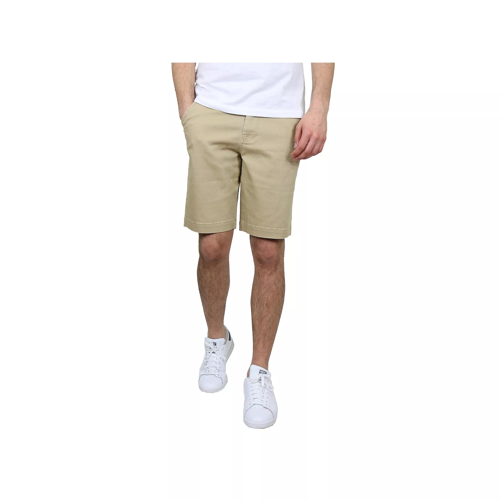 Men's Galaxy 10.5" Slim-Fit Cotton Flex Chino Shorts, Size: 32, Green Product Image