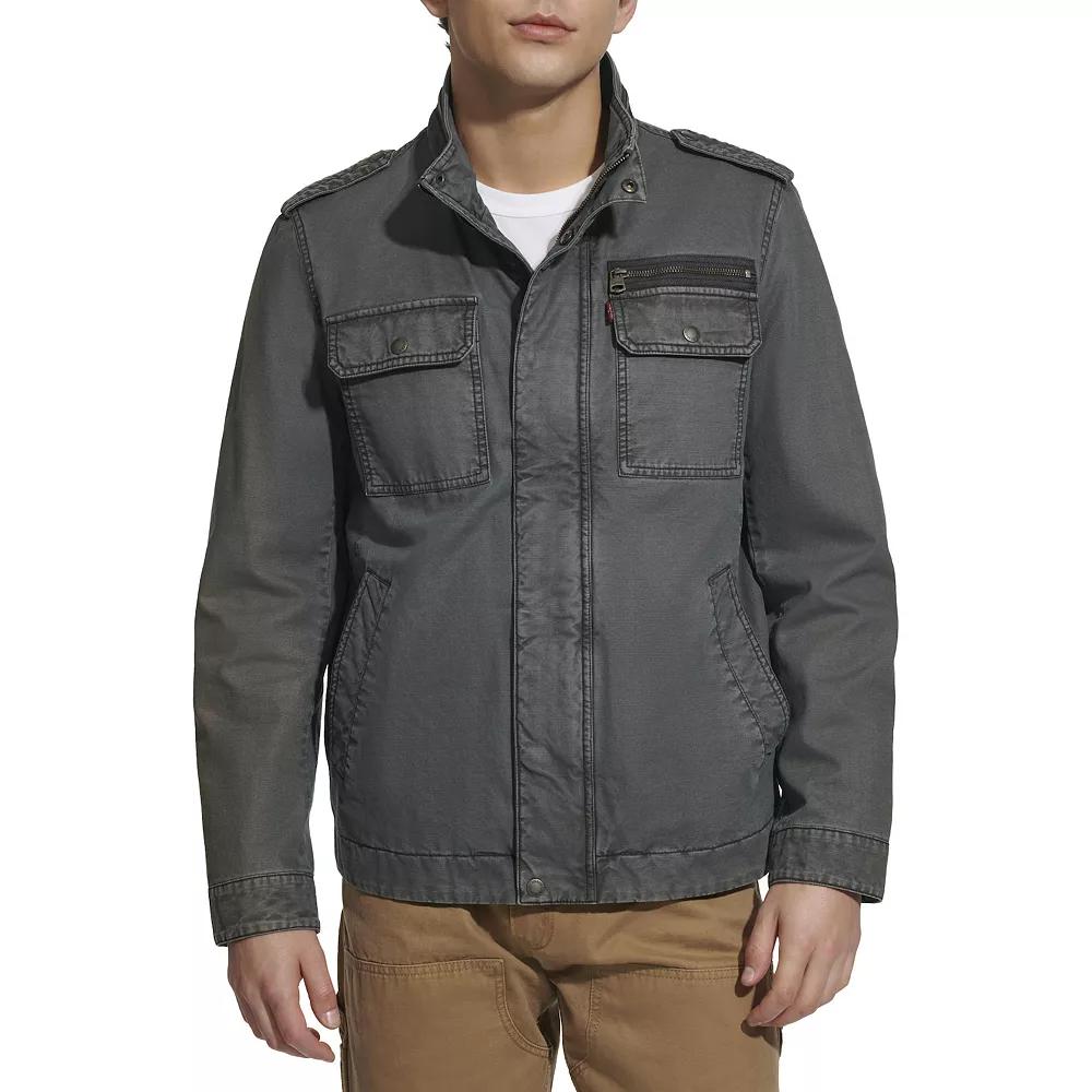 Men's Levi's® Unfilled Cotton Military Jacket, Size: Small, Grey Product Image