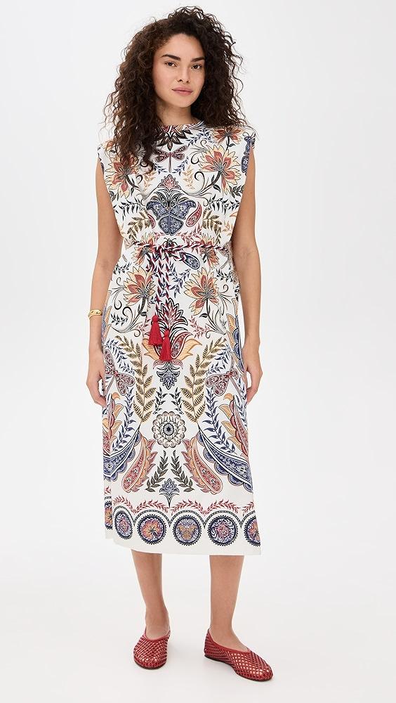 FARM Rio Glam Off-White Midi Dress | Shopbop Product Image