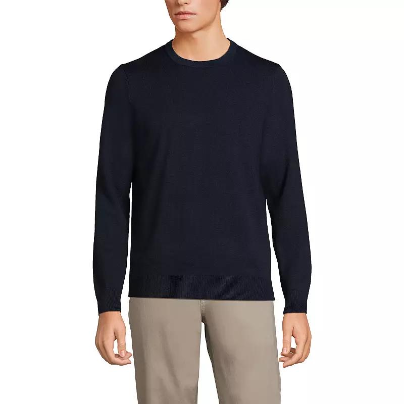 Big & Tall Lands' End Fine Gauge Crewneck Sweater, Men's,  Product Image