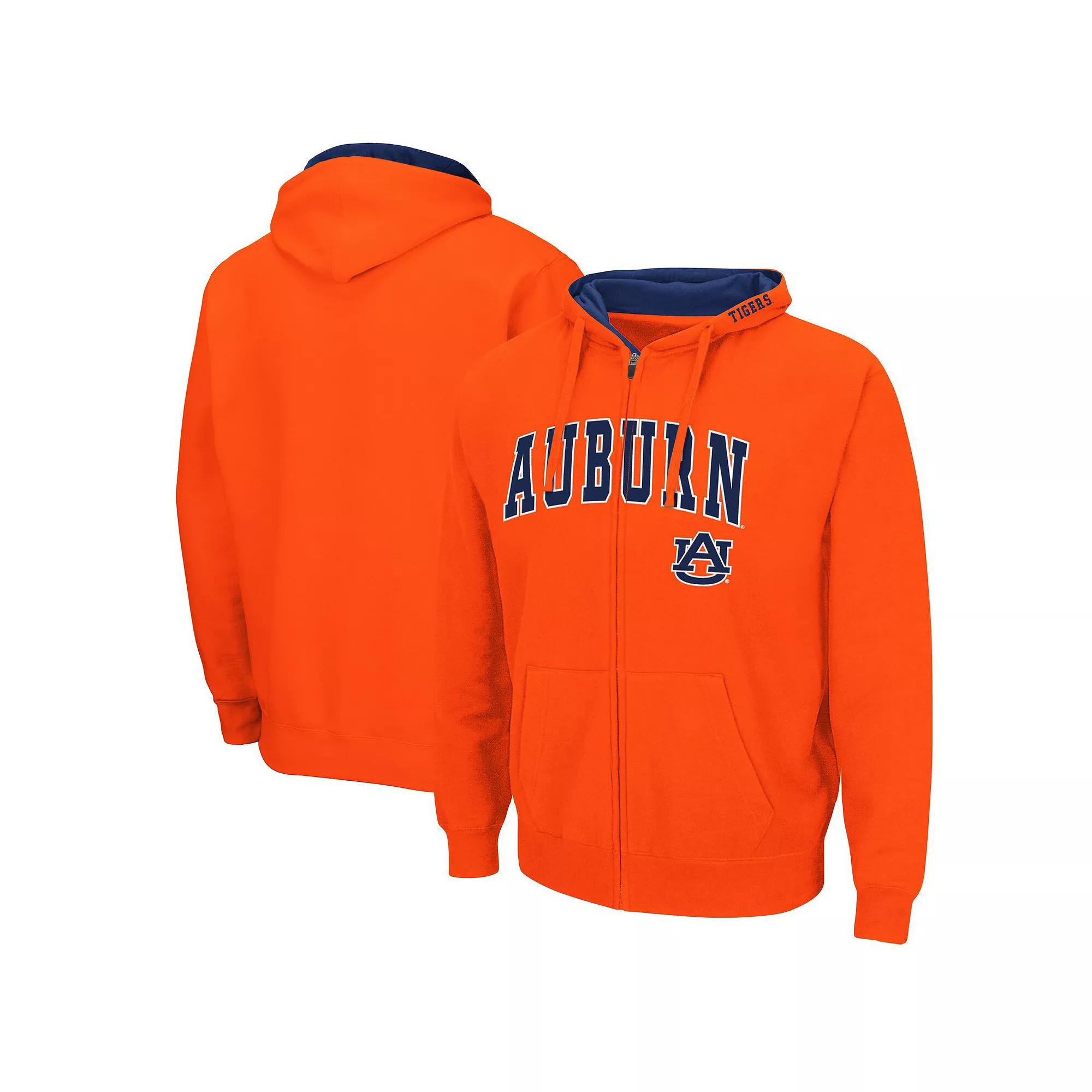 Men's Colosseum Orange Auburn Tigers Arch & Logo 3.0 Full-Zip Hoodie,  Product Image