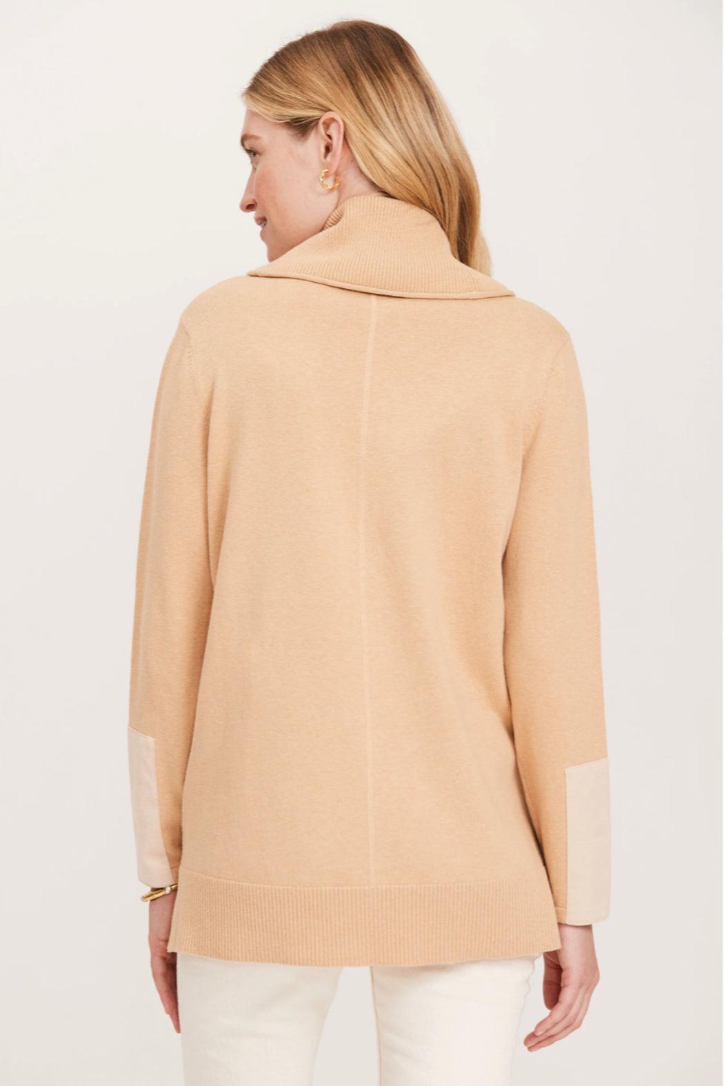 Cotton Cashmere Cowl Neck Tunic Product Image