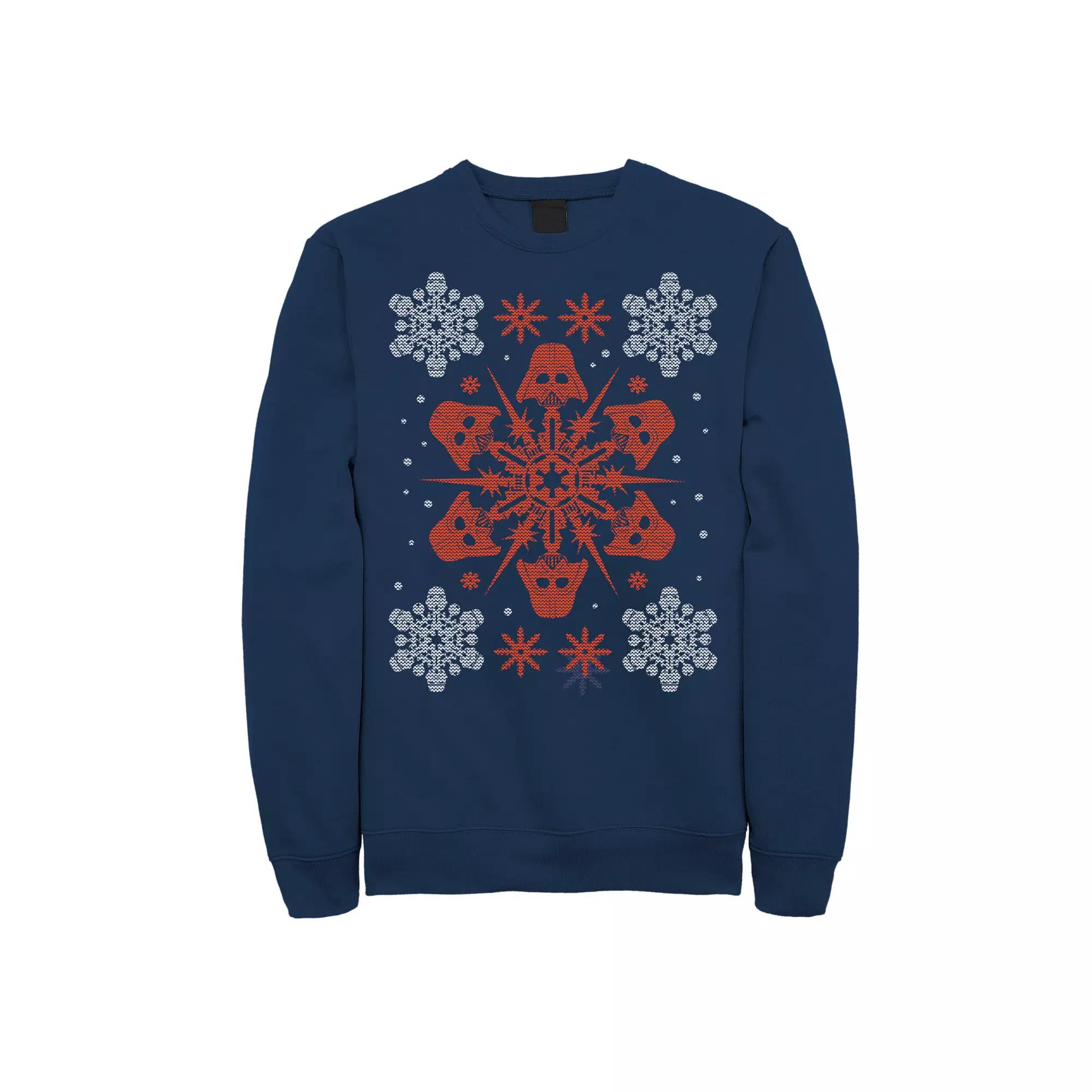 Men's Star Wars Darth Vader Snowflake Sweatshirt,  Product Image