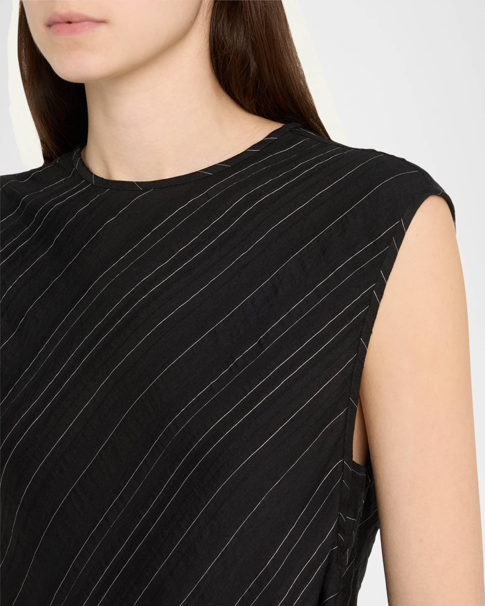 Trina Woven Stripe Tie Top  Product Image