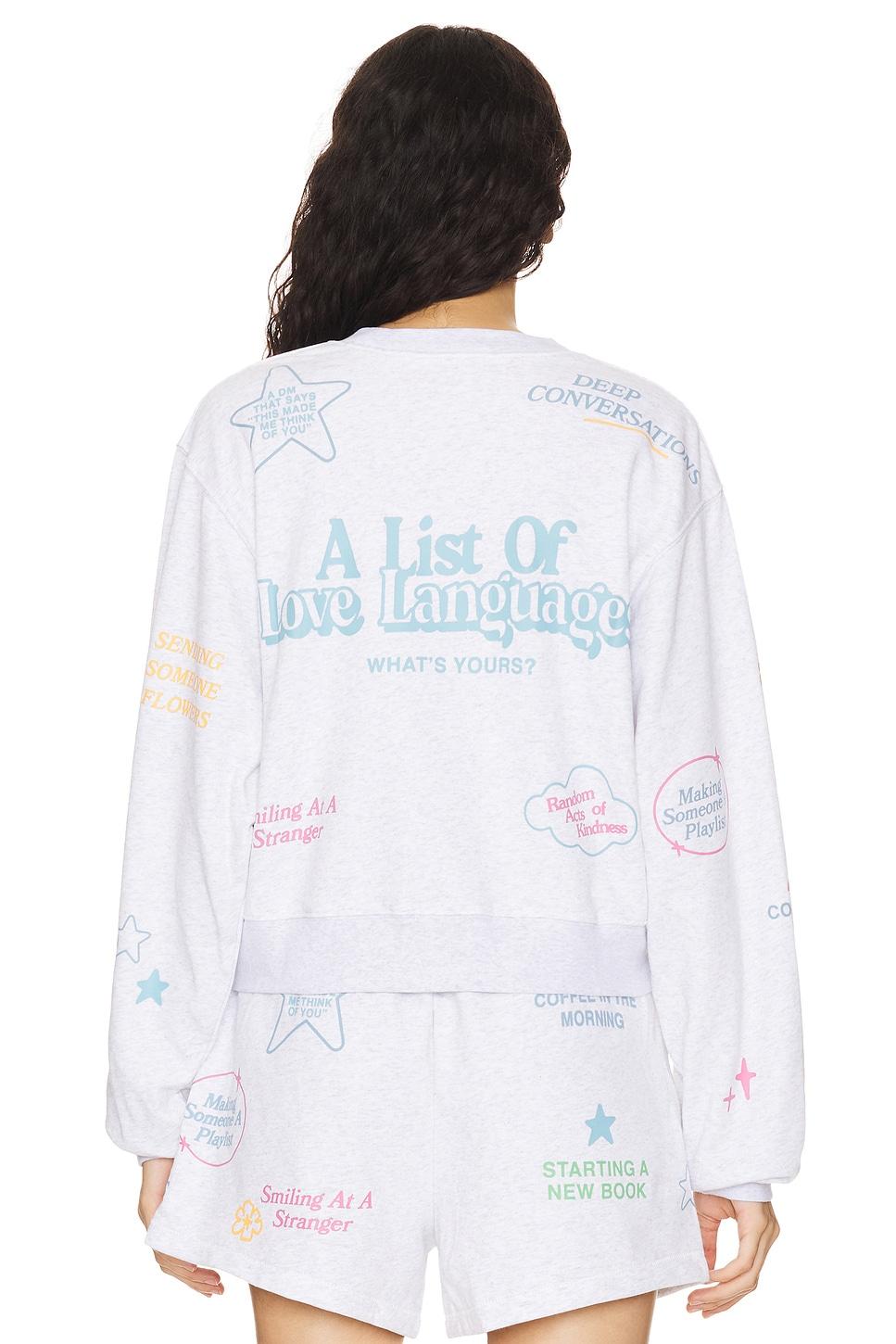 Love Languages Crewneck The Mayfair Group Product Image