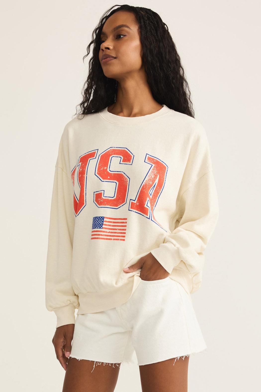 Flag Sunday Sweatshirt Product Image