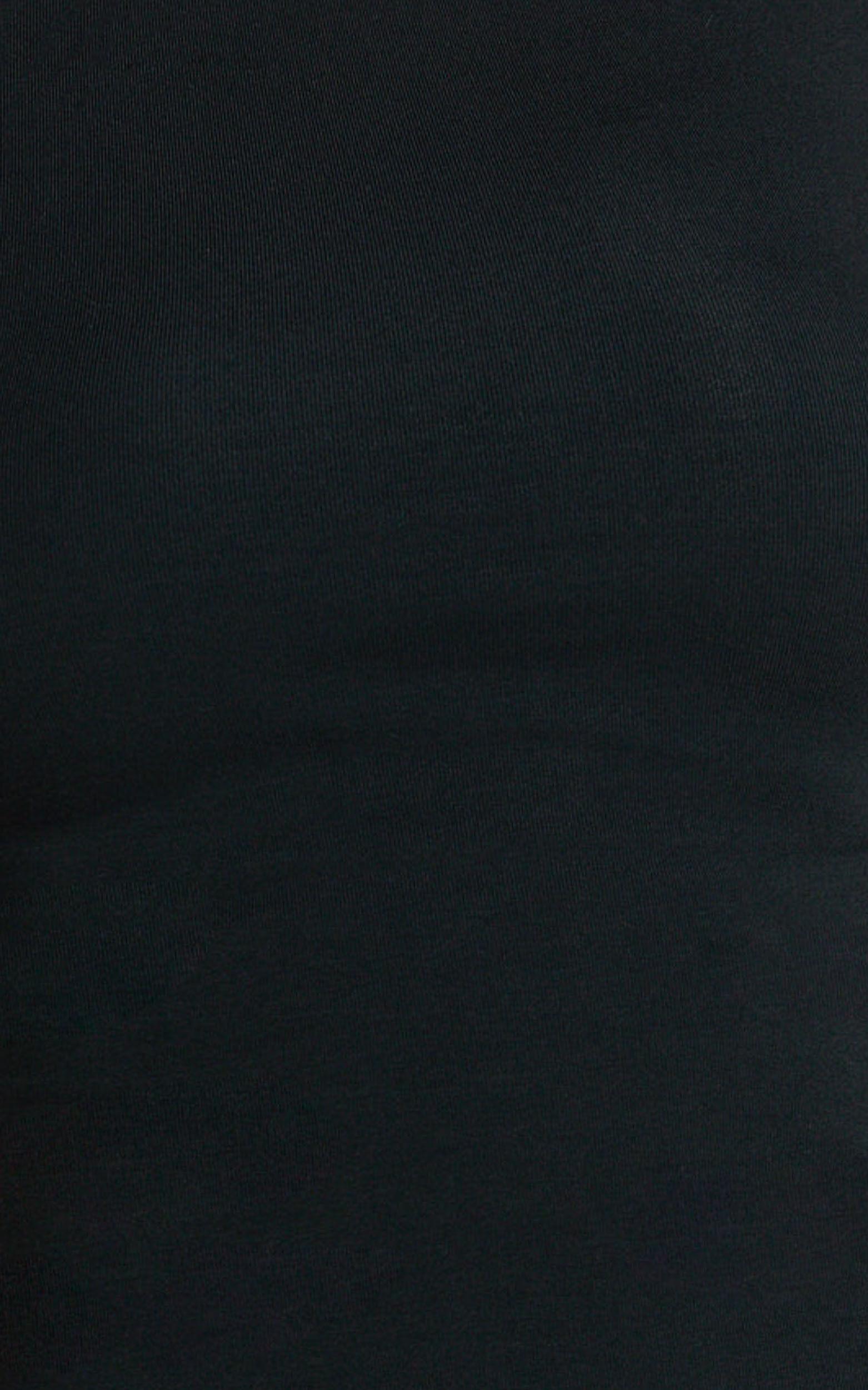 Marnie Mini Dress - Boat Neck Fitted Bodycon Dress in Black Product Image