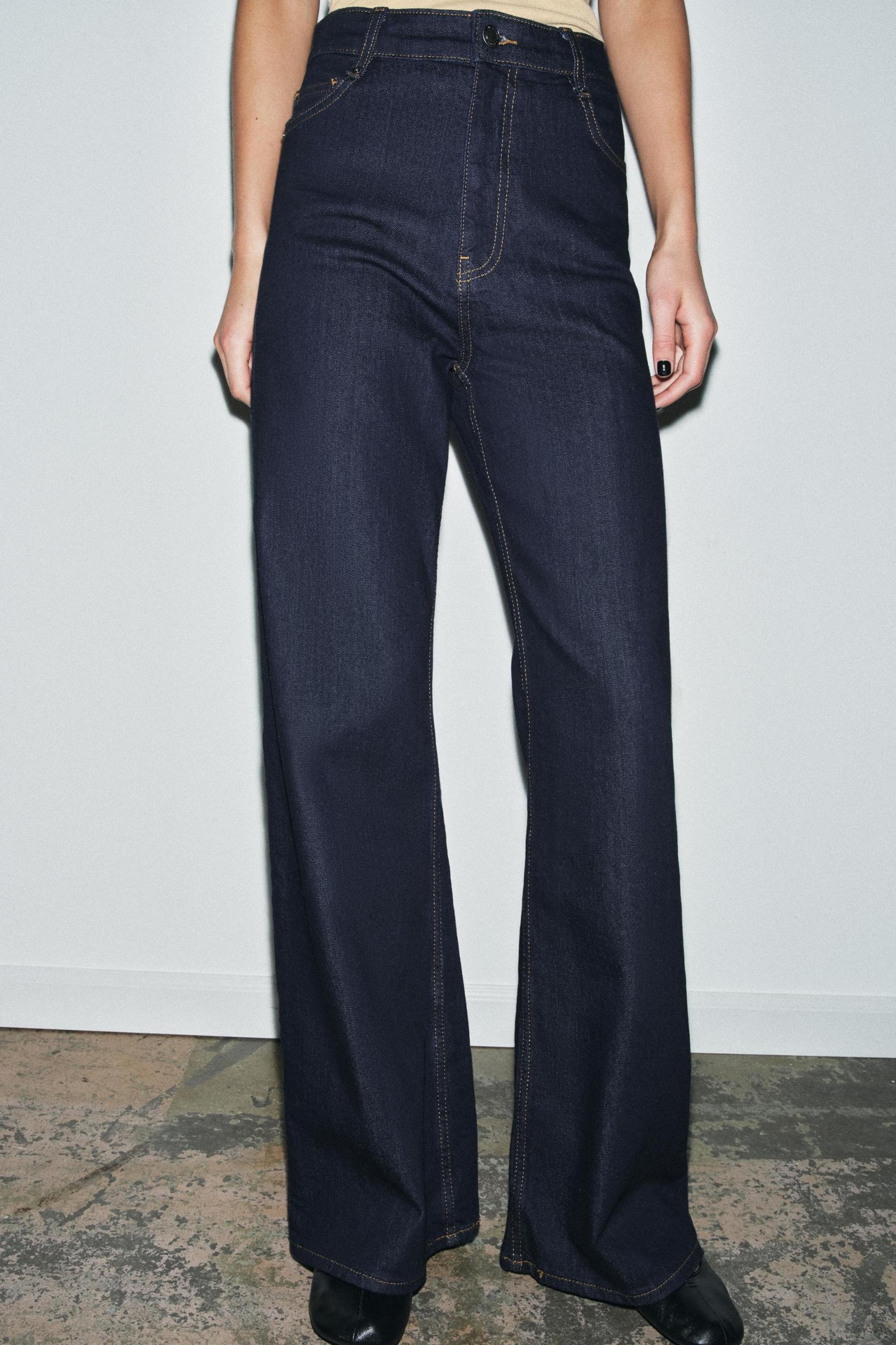ZW COLLECTION HIGH-WAIST WIDE LEG JEANS Product Image