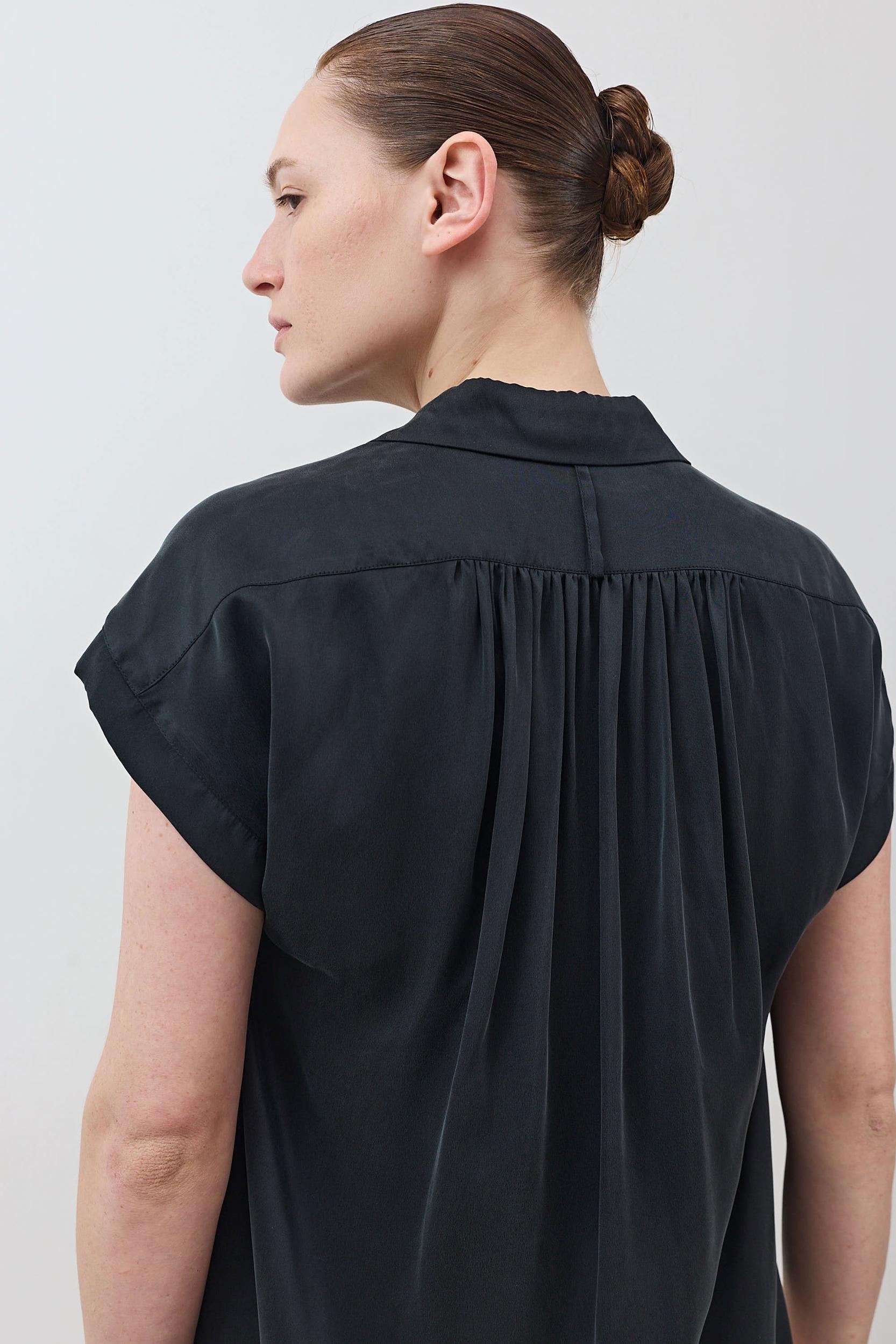 The Nonchalant Oversized Silk Blouse Product Image