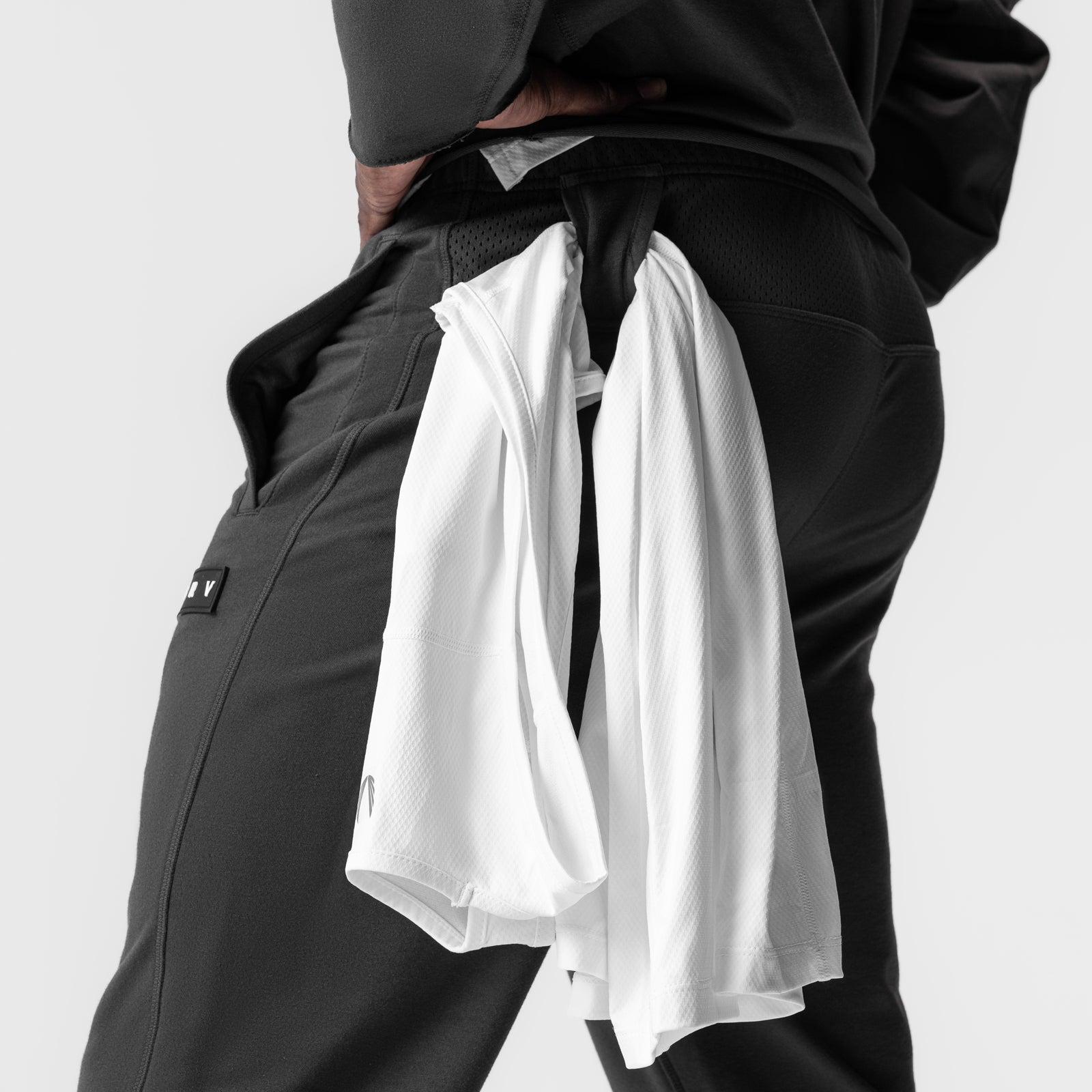 0914. Tech-Terry™ Paneled Cinch Cargo Jogger - Black/Wave-Dye Product Image