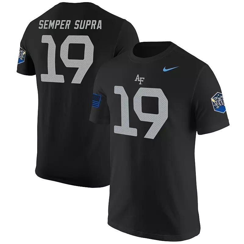 Men's Nike #1 Black Air Force Falcons Space Force Rivalry Replica Jersey T-Shirt,  Product Image
