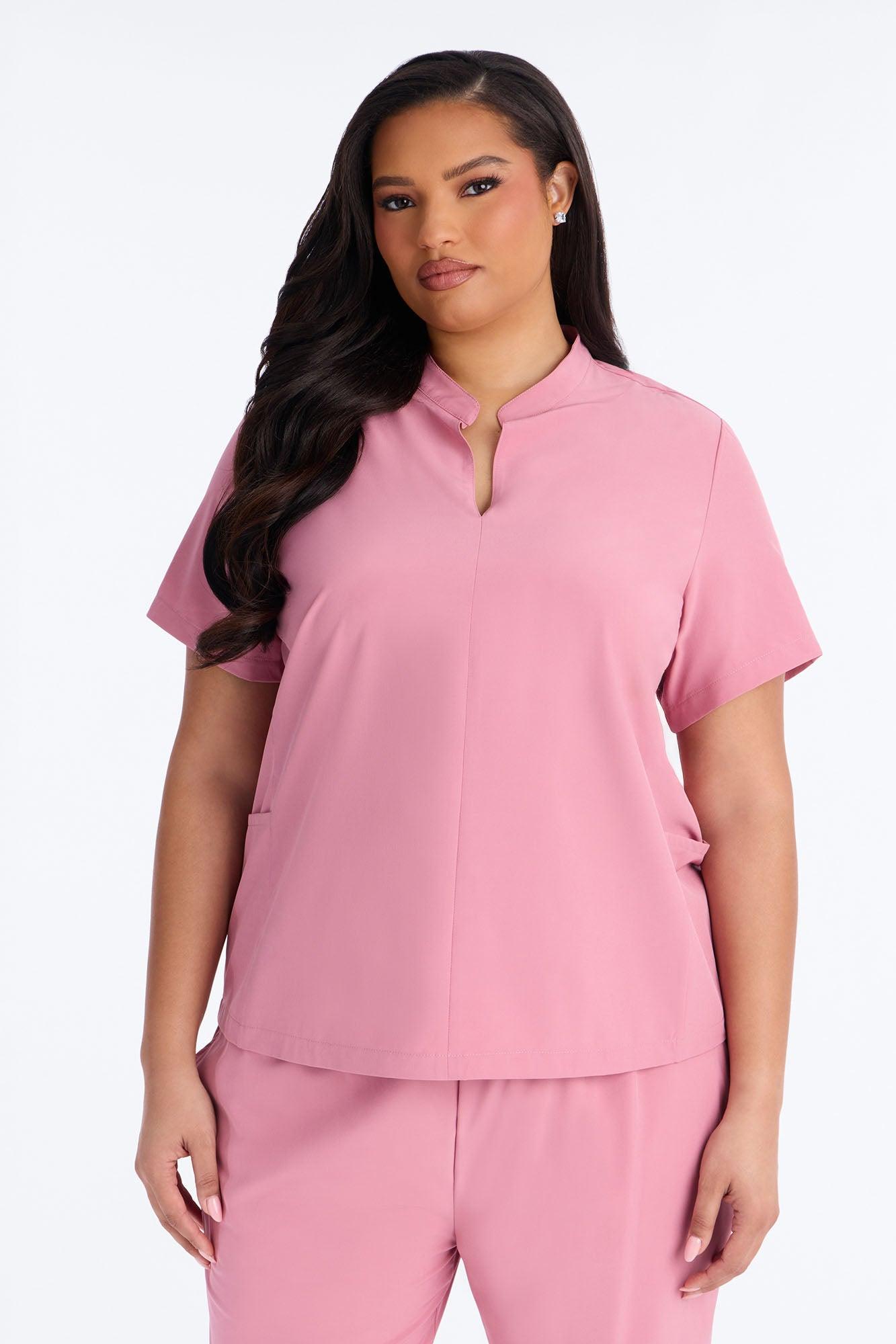 Keep It Professional Scrub Set - Mauve Female Product Image