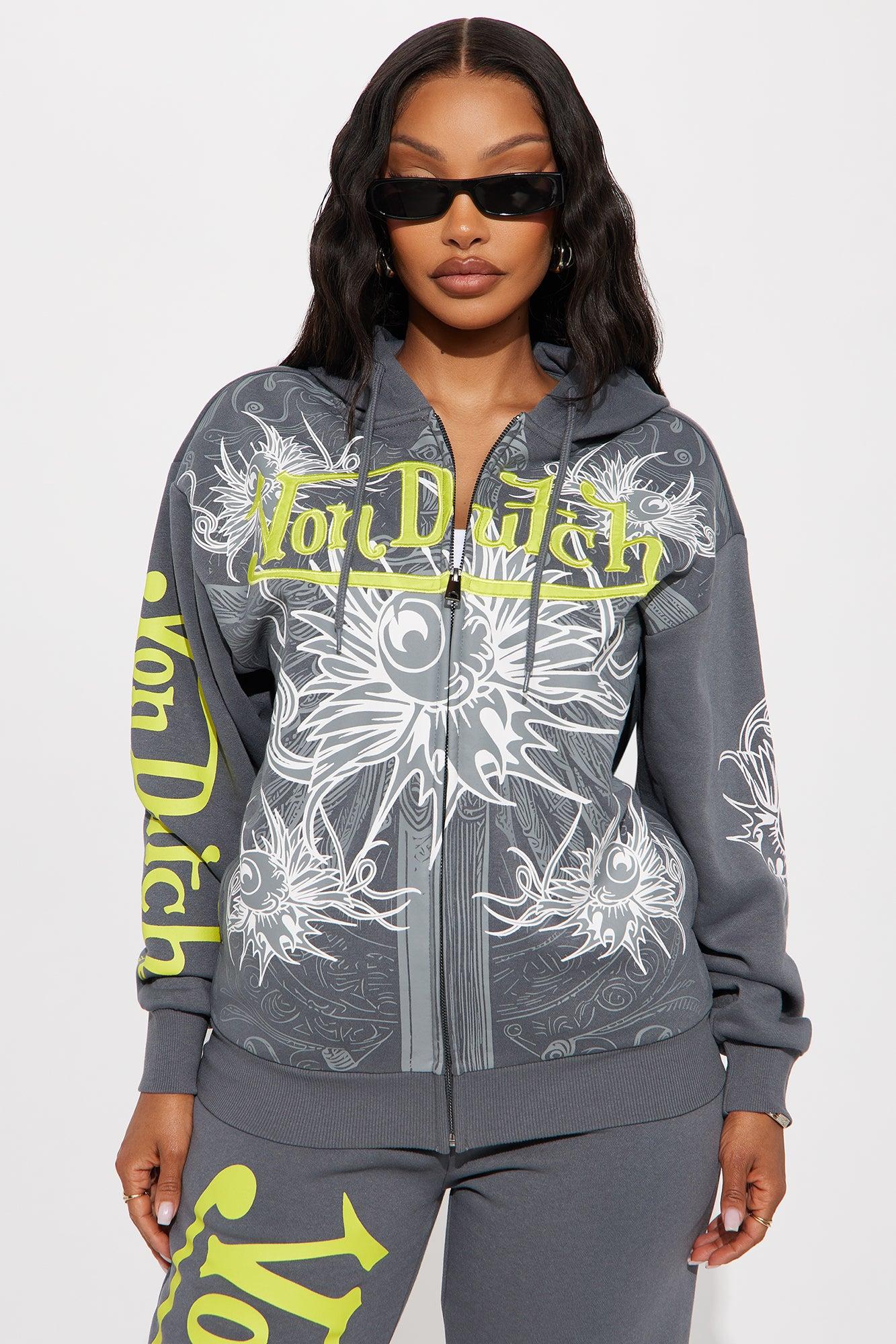 Von Dutch Full Throttle Hoodie - Charcoal/combo Product Image