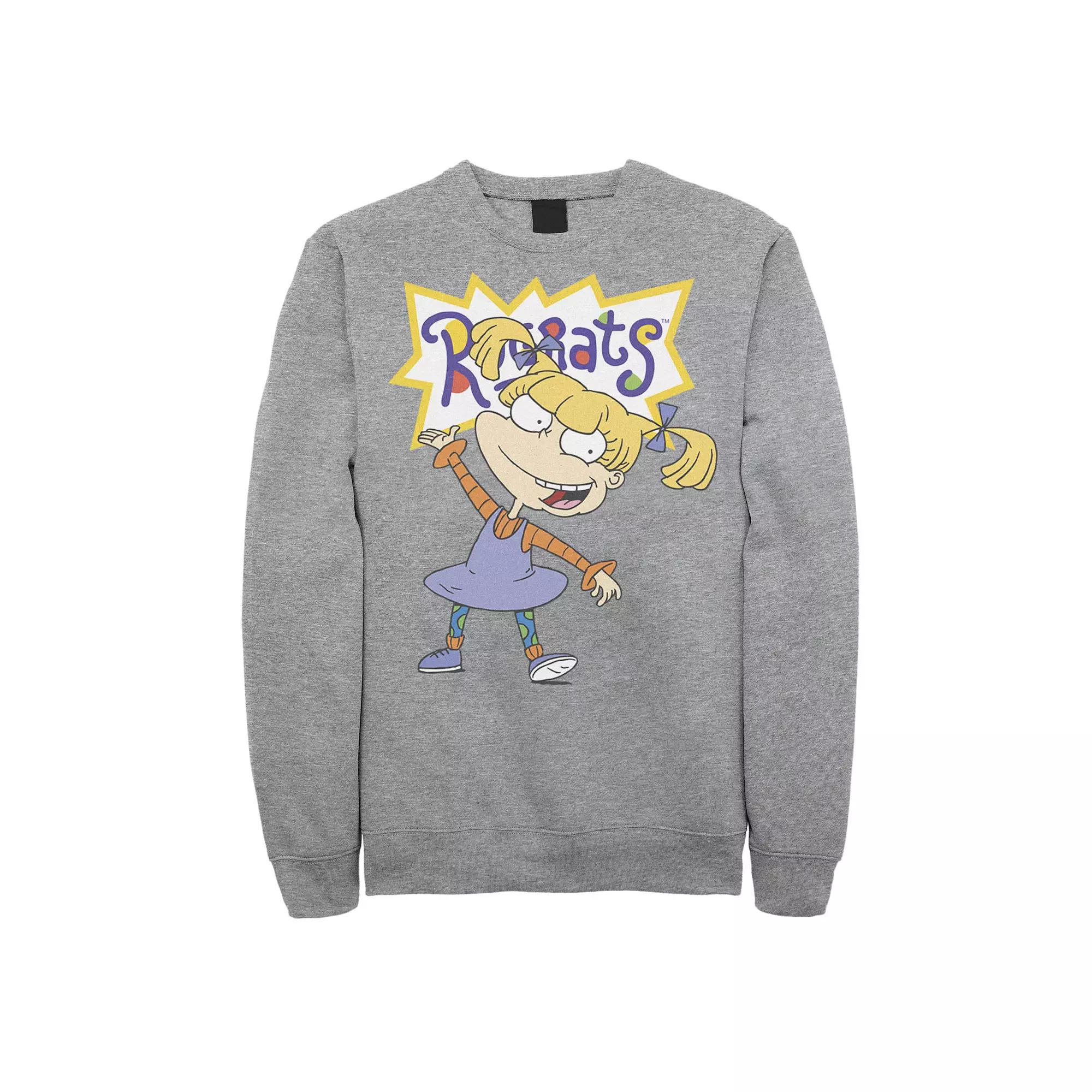 Men's Nickelodeon Rugrats Angelica Simple Portrait Fleece, Size: Medium, Athletic Grey Product Image