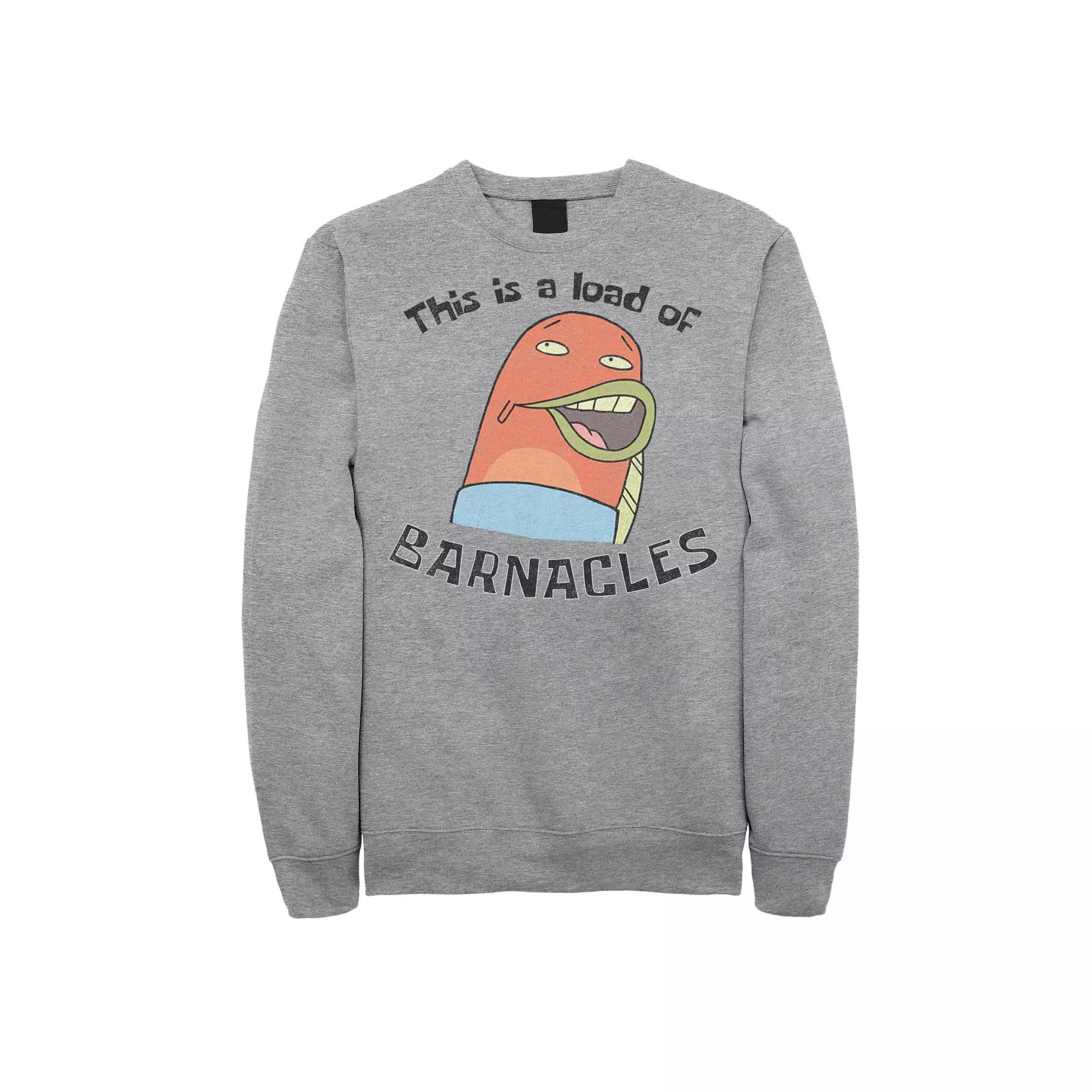 Men's SpongeBob This Is A Load Of Barnacles Quote Sweatshirt,  Product Image
