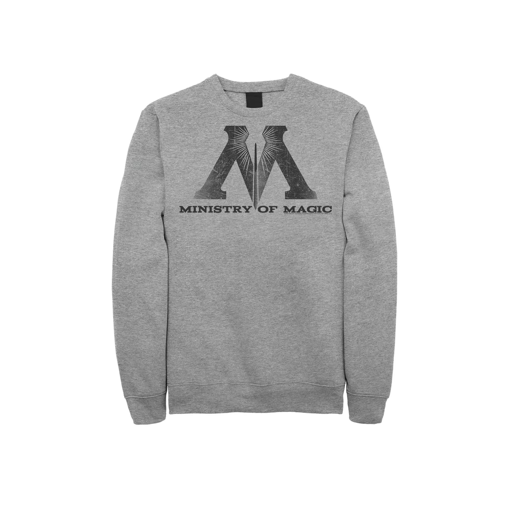 Men's Harry Potter Ministry Of Magic Logo Fleece Graphic Pullover,  Product Image